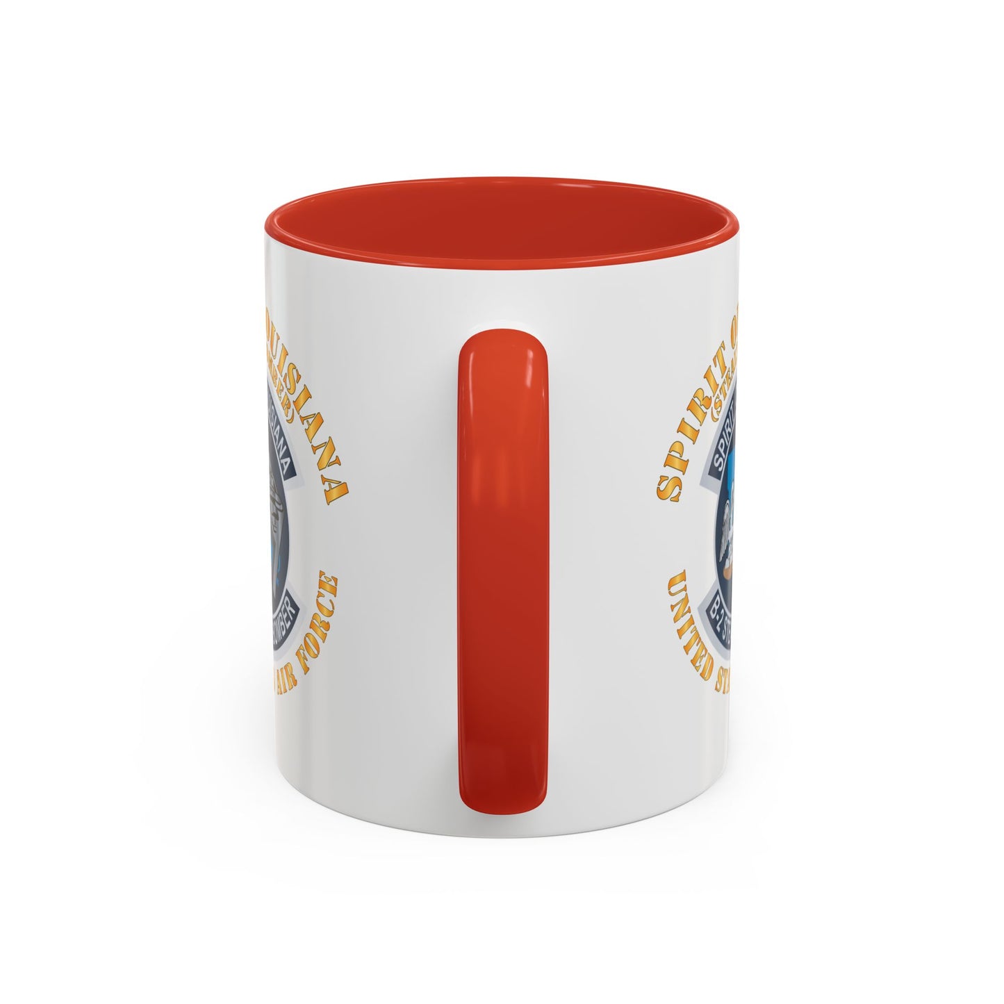 Accent Coffee Mug (11oz & 15oz) - USAF - B2 - Spirit of Louisiana - Stealth Bomber X 300