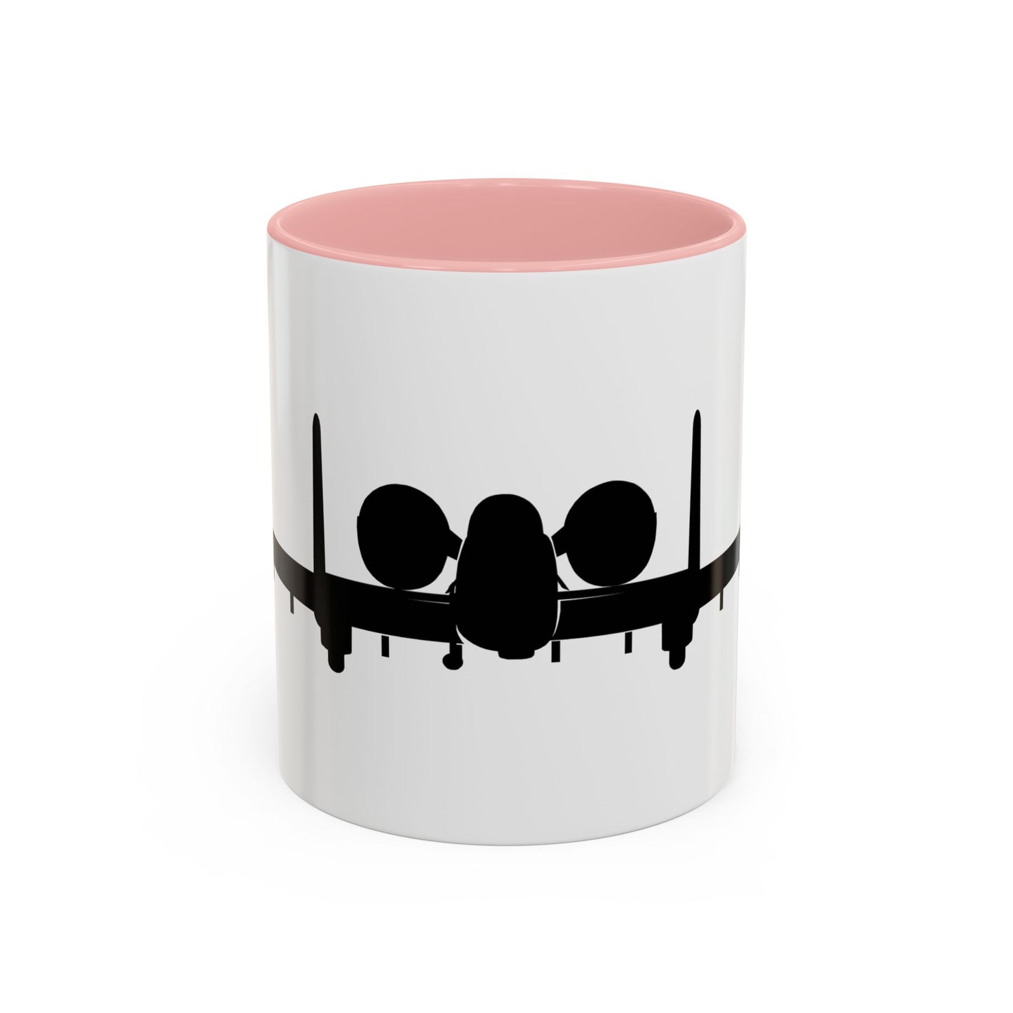 Accent Coffee Mug (11oz & 15oz) - Aircraft - USAF - A-10 Thunderbolt II - Front - Silhouette X 300