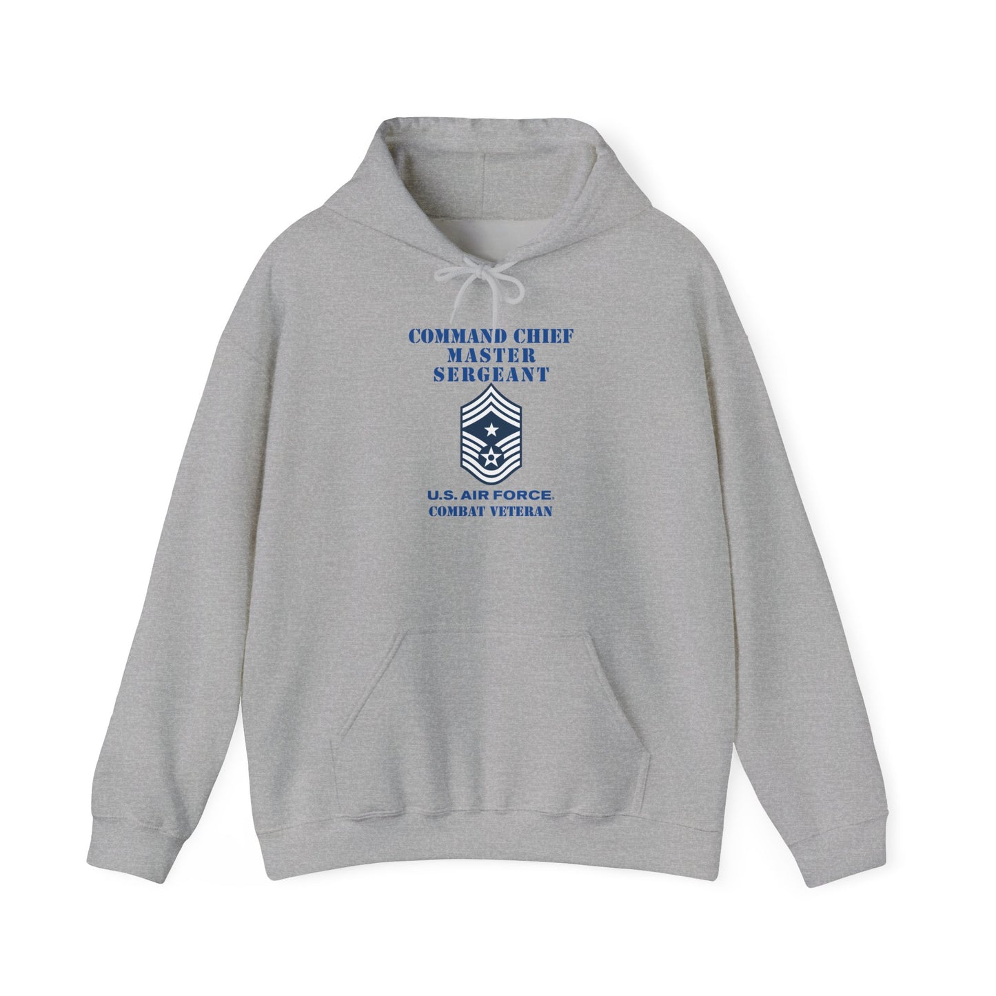 Unisex Heavy Blend Hooded Sweatshirt - USAF - Command Chief Master Sergeant (E9c) - 2020 - Combat Veteran