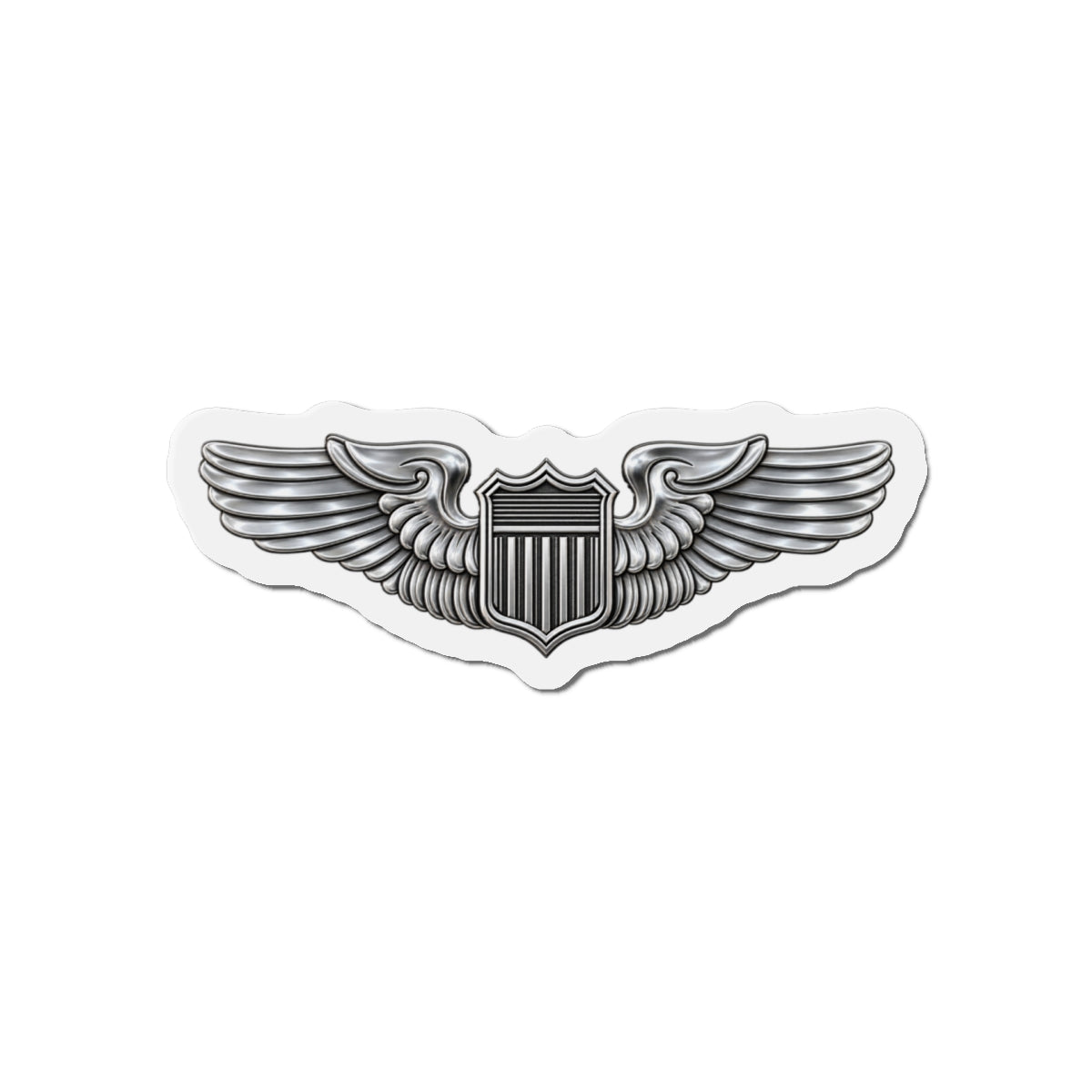 Die-Cut Magnet - USAF - Basic Pilot Badge wo Txt - 3D - Enhanced