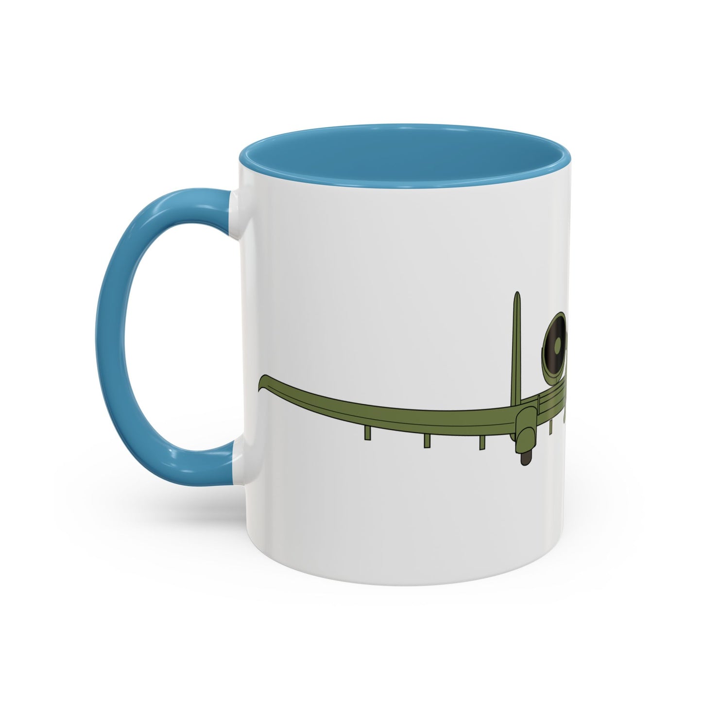 Accent Coffee Mug (11oz & 15oz) - Aircraft - USAF - A-10 Thunderbolt II - Front X 300