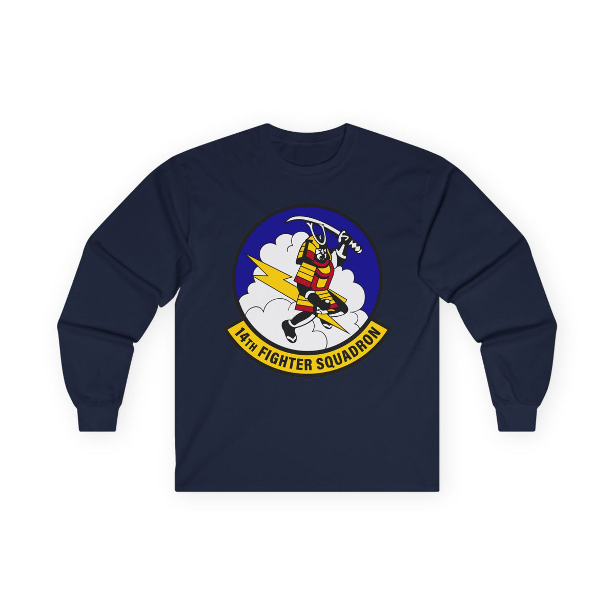 Unisex Ultra Cotton Long Sleeve Tee - USAF - 14th Fighter Squadron wo txt