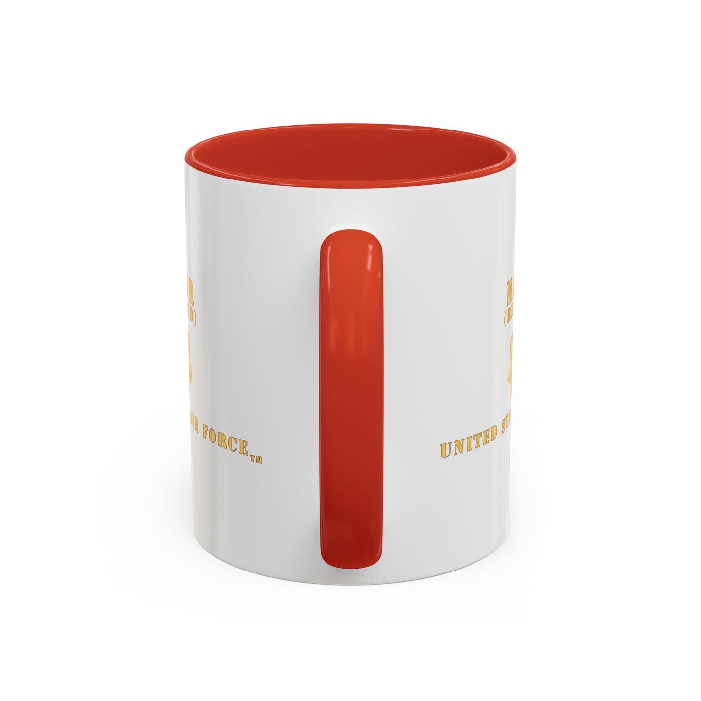 Accent Coffee Mug (11oz & 15oz) - USAF - Major - MAJ - Retired X 300