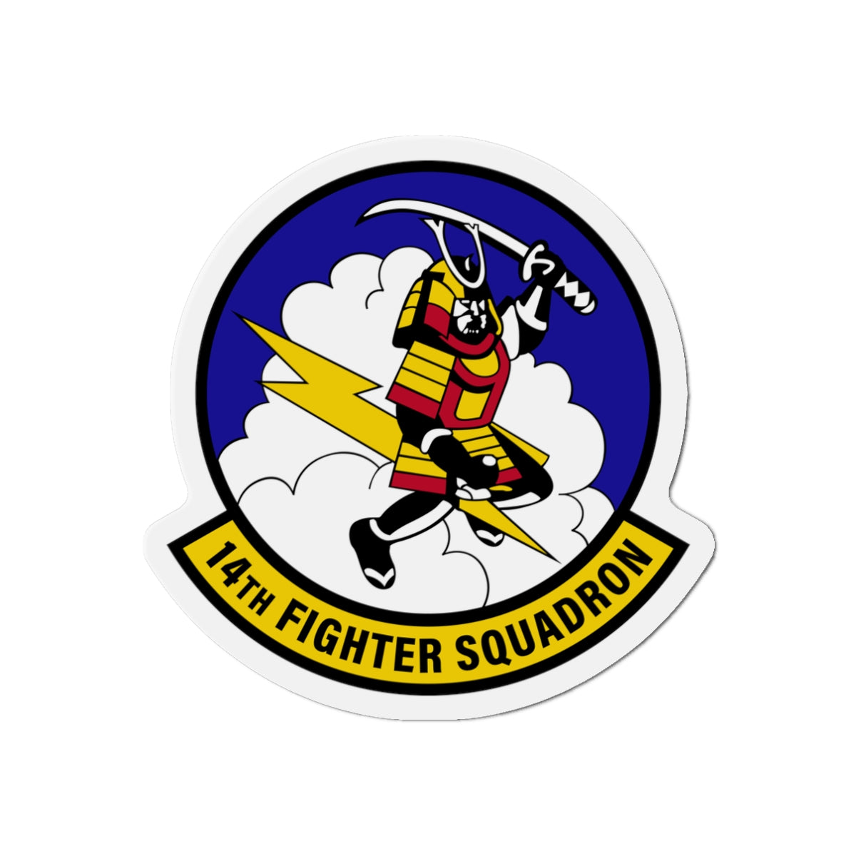 Die-Cut Magnet - USAF - 14th Fighter Squadron wo txt