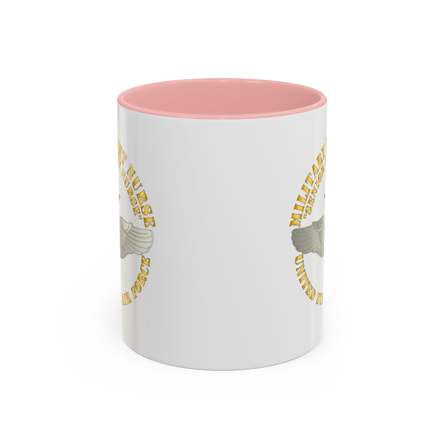 Accent Coffee Mug (11oz & 15oz) - USAF - Military Flight Nurse - Flight Nurse - Senior