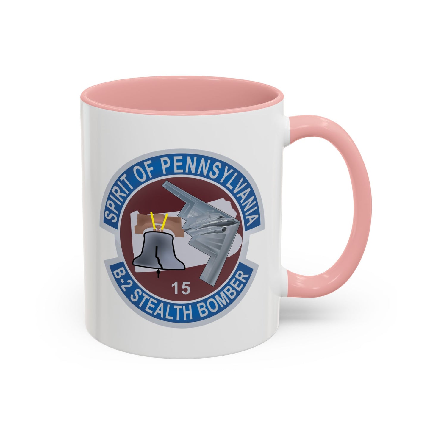 Accent Coffee Mug (11oz & 15oz) - USAF - B2 - Spirit of Pennsylvania Stealth Bomber wo Txt X 300