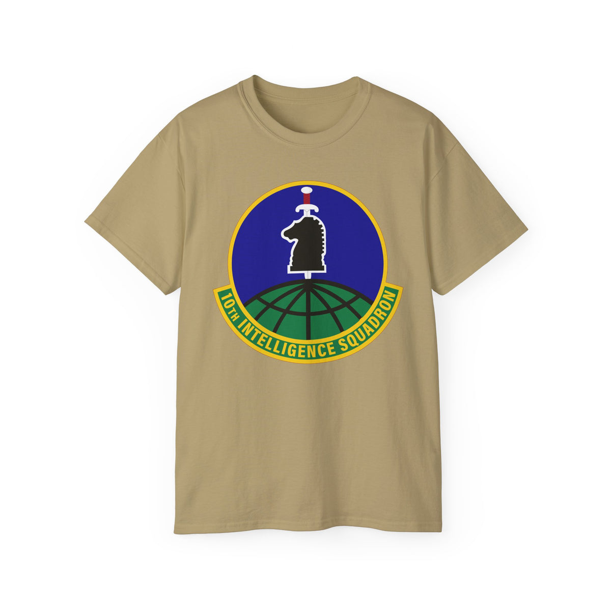 Unisex Ultra Cotton Tee - USAF - 10th Intelligence Support Sq wo txt