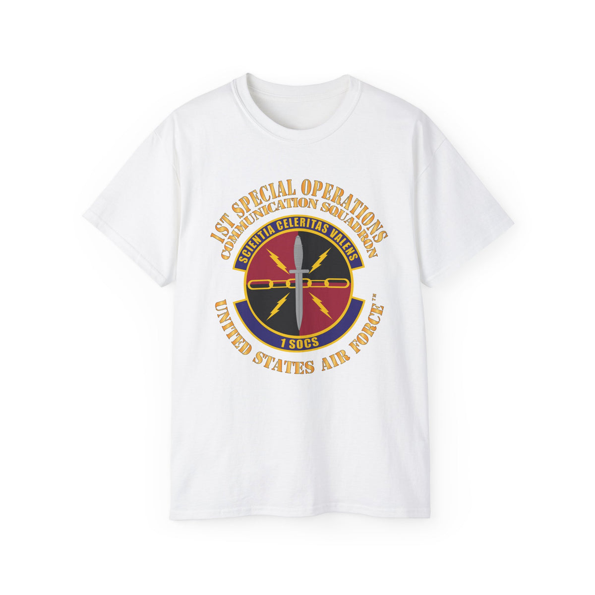 Unisex Ultra Cotton Tee - USAF - 1st Special Operations Communication Squadron X 300