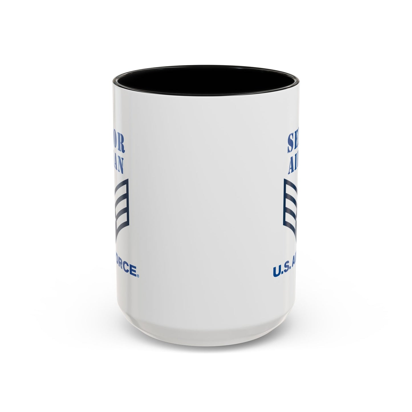 Accent Coffee Mug (11oz & 15oz) - USAF - Senior Airman (E4) - 2020 - US Air Force w Text X 300