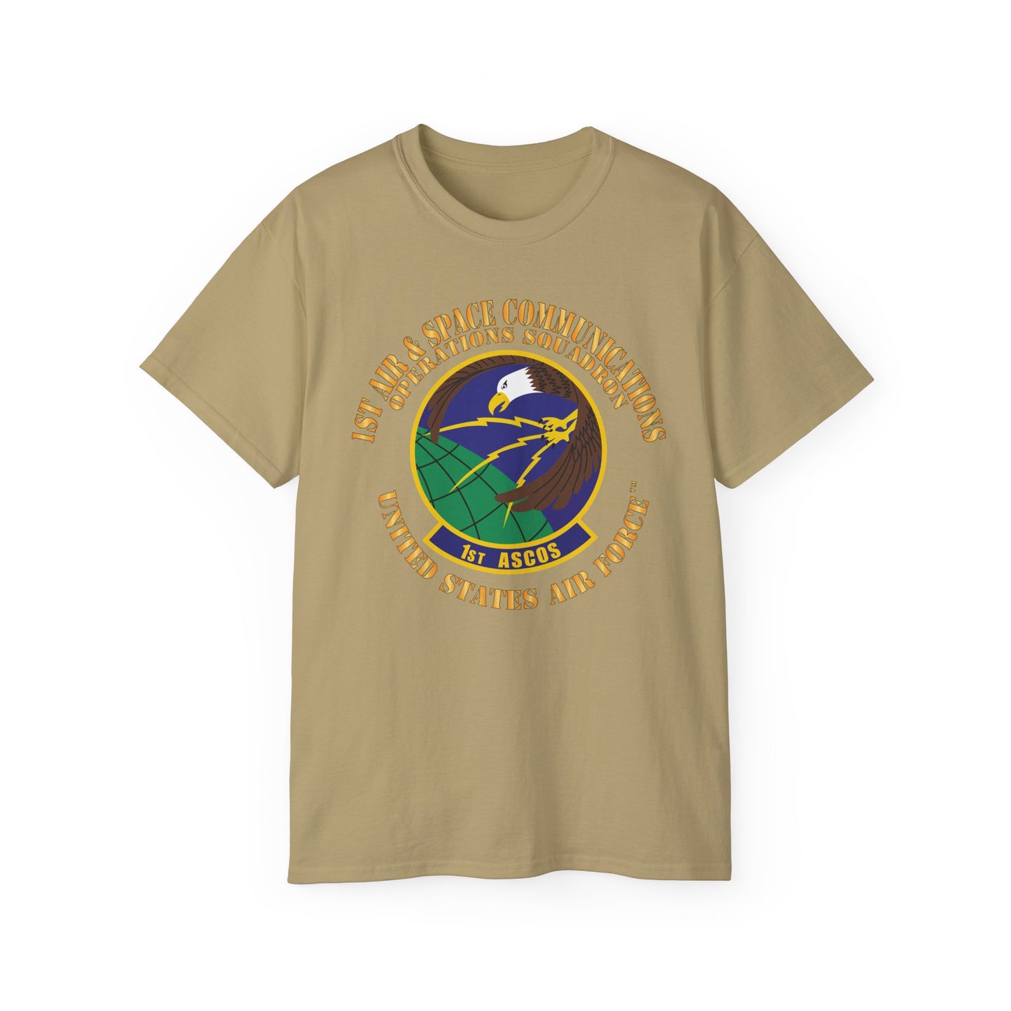 Unisex Ultra Cotton Tee - USAF - 1st Air & Space Communications Operations Sq X 300