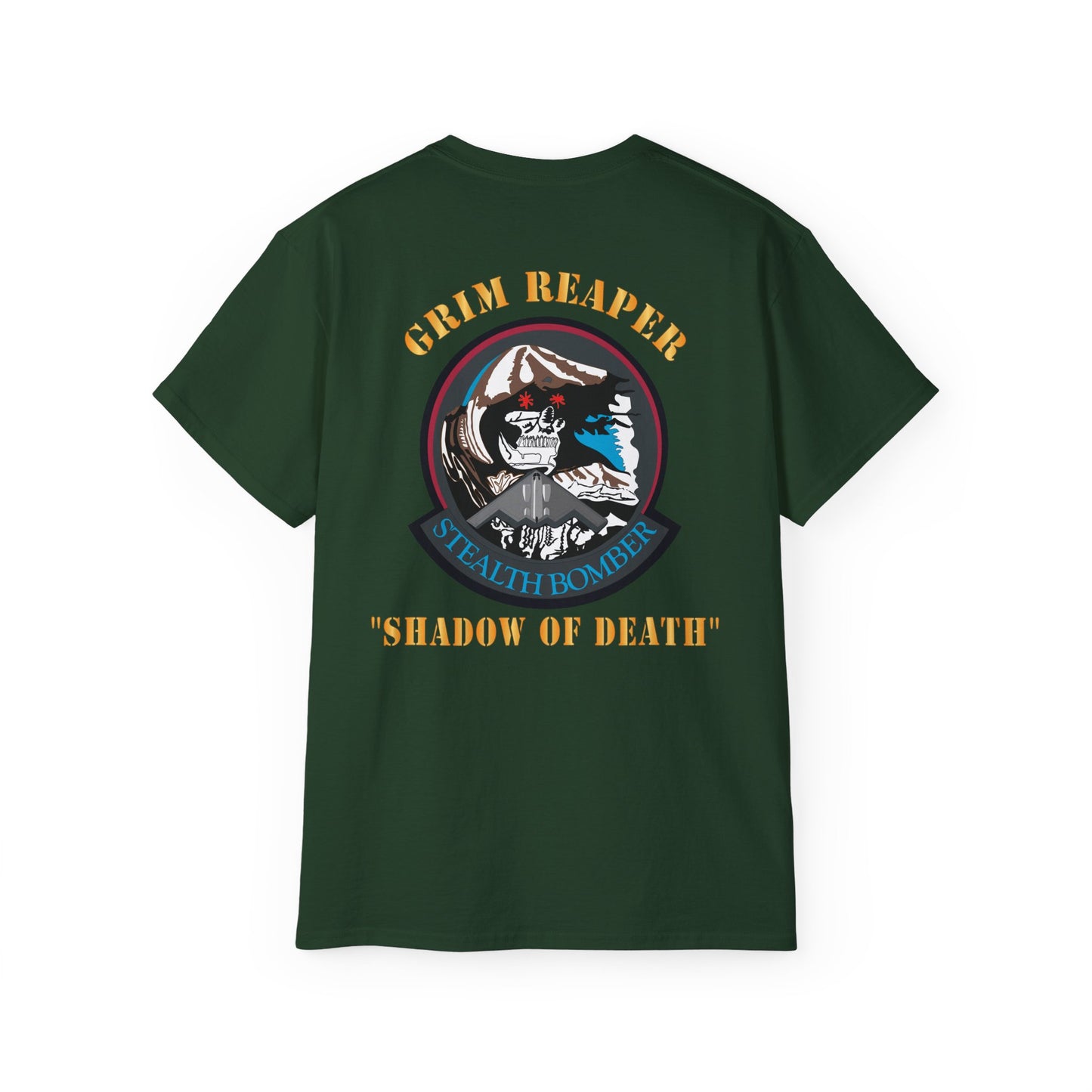 Unisex Ultra Cotton Tee - USAF - B2 - Grim Reaper - Stealth Bomber X 300