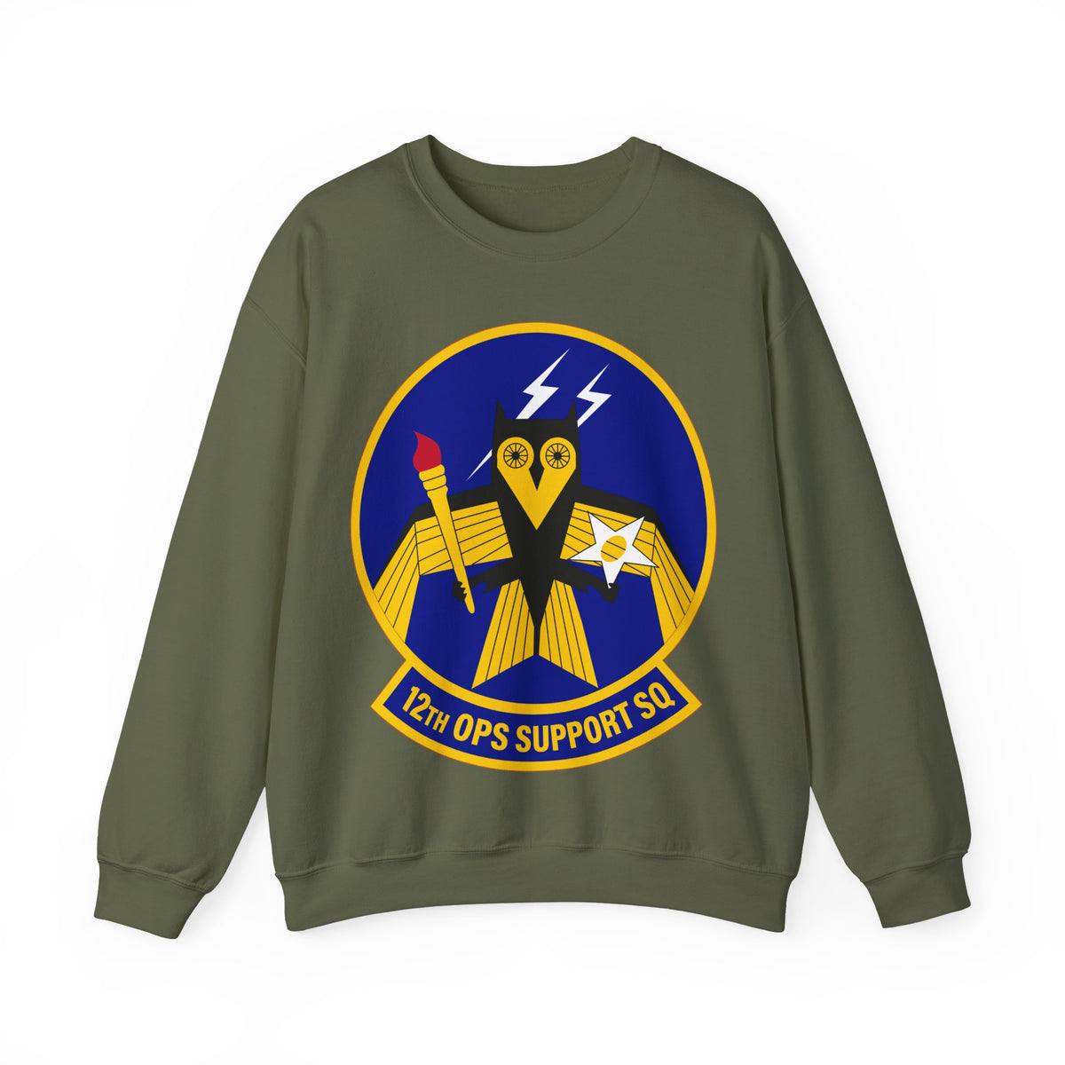 Crewneck Sweatshirt - USAF - 12th Operations Support Squadron wo txt