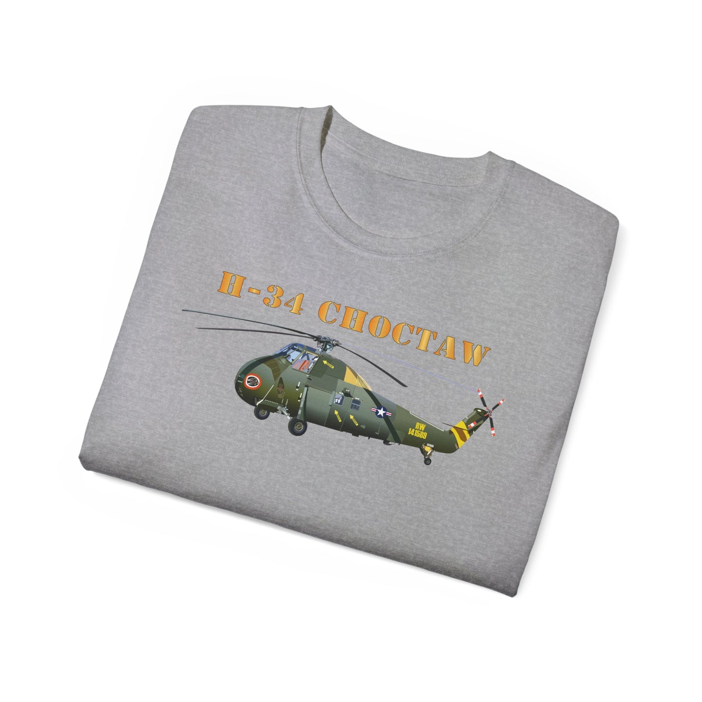 Unisex Ultra Cotton Tee - H-34 Choctaw with Txt X 300