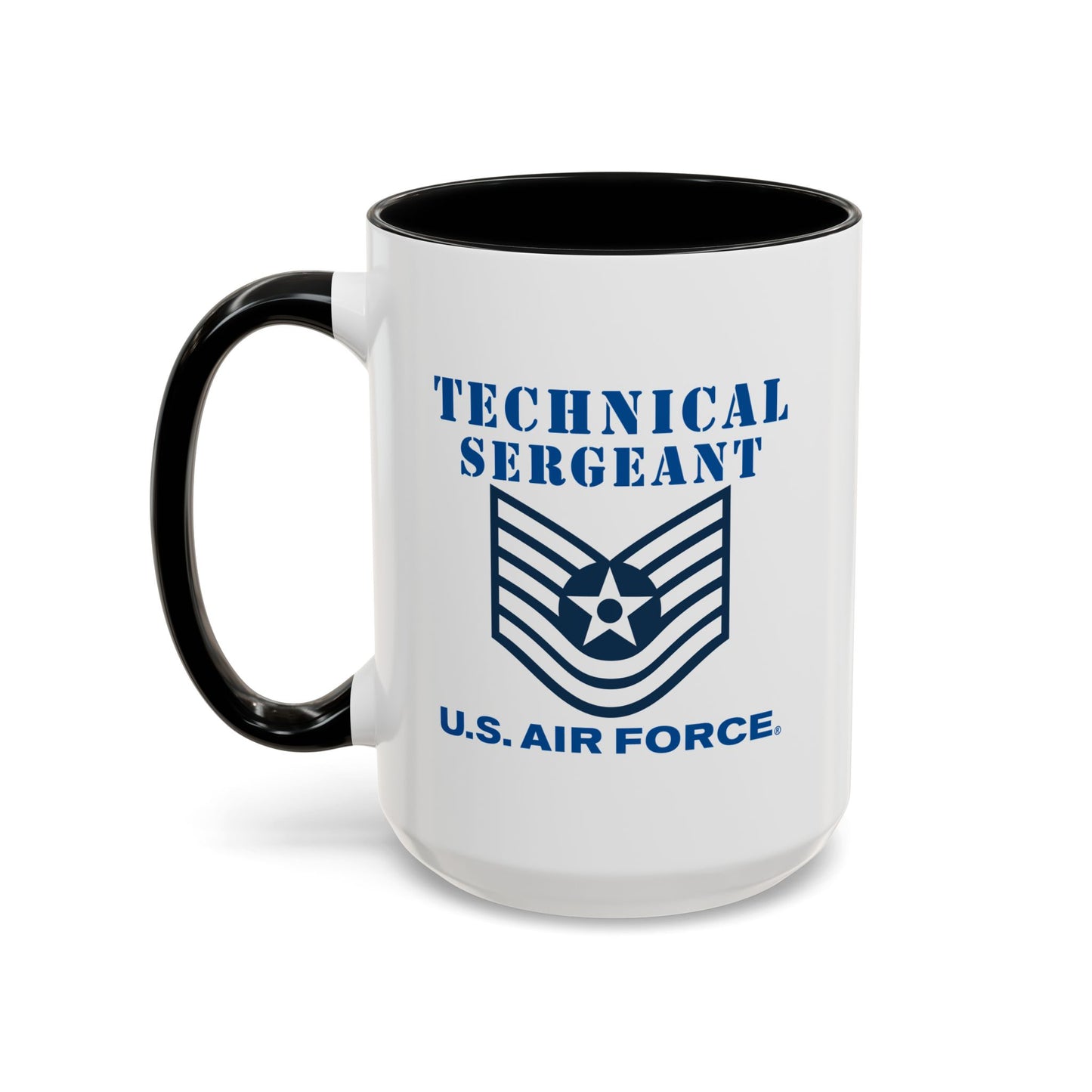 Accent Coffee Mug (11oz & 15oz) - USAF - Technical Sergeant (E6) - 2020 - US Air Force w Text X 300