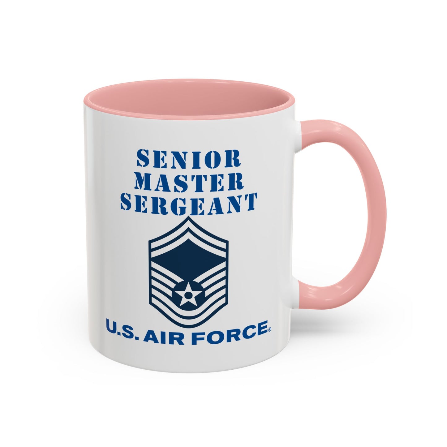Accent Coffee Mug (11oz & 15oz) - USAF - Senior Master Sergeant (E8a) - 2020 - US Air Force w Text X 300