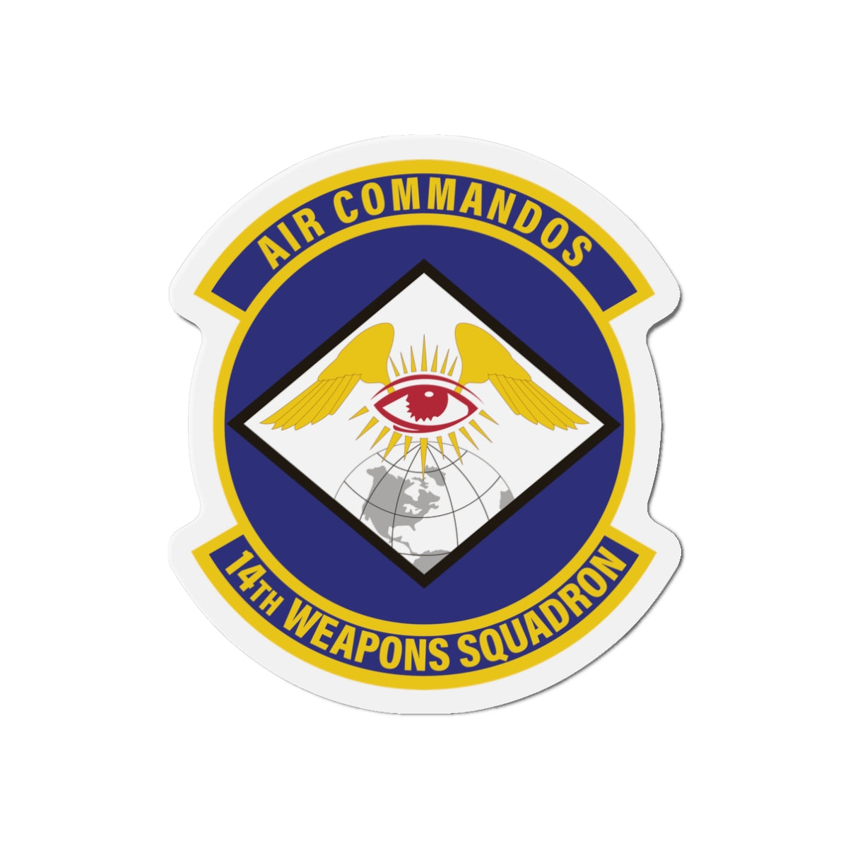 Die-Cut Magnet - USAF - 14th Weapons Squadron wo txt
