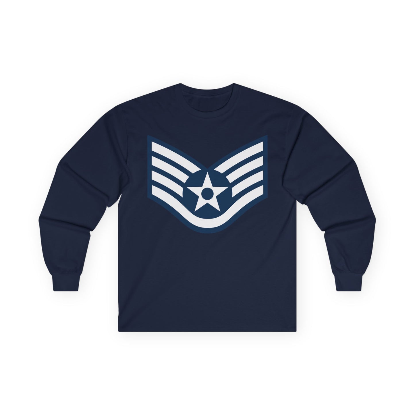 Unisex Ultra Cotton Long Sleeve Tee - USAF - Staff Sergeant (E5) - 2020