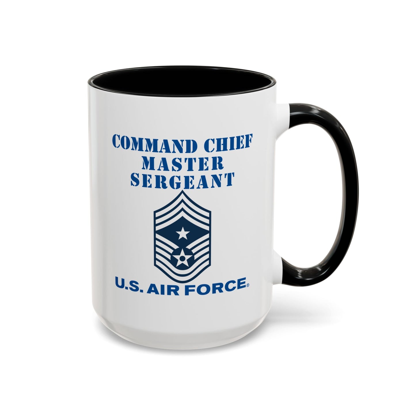 Accent Coffee Mug (11oz & 15oz) - USAF - Command Chief Master Sergeant (E9c) - 2020 - US Air Force w Text X 300