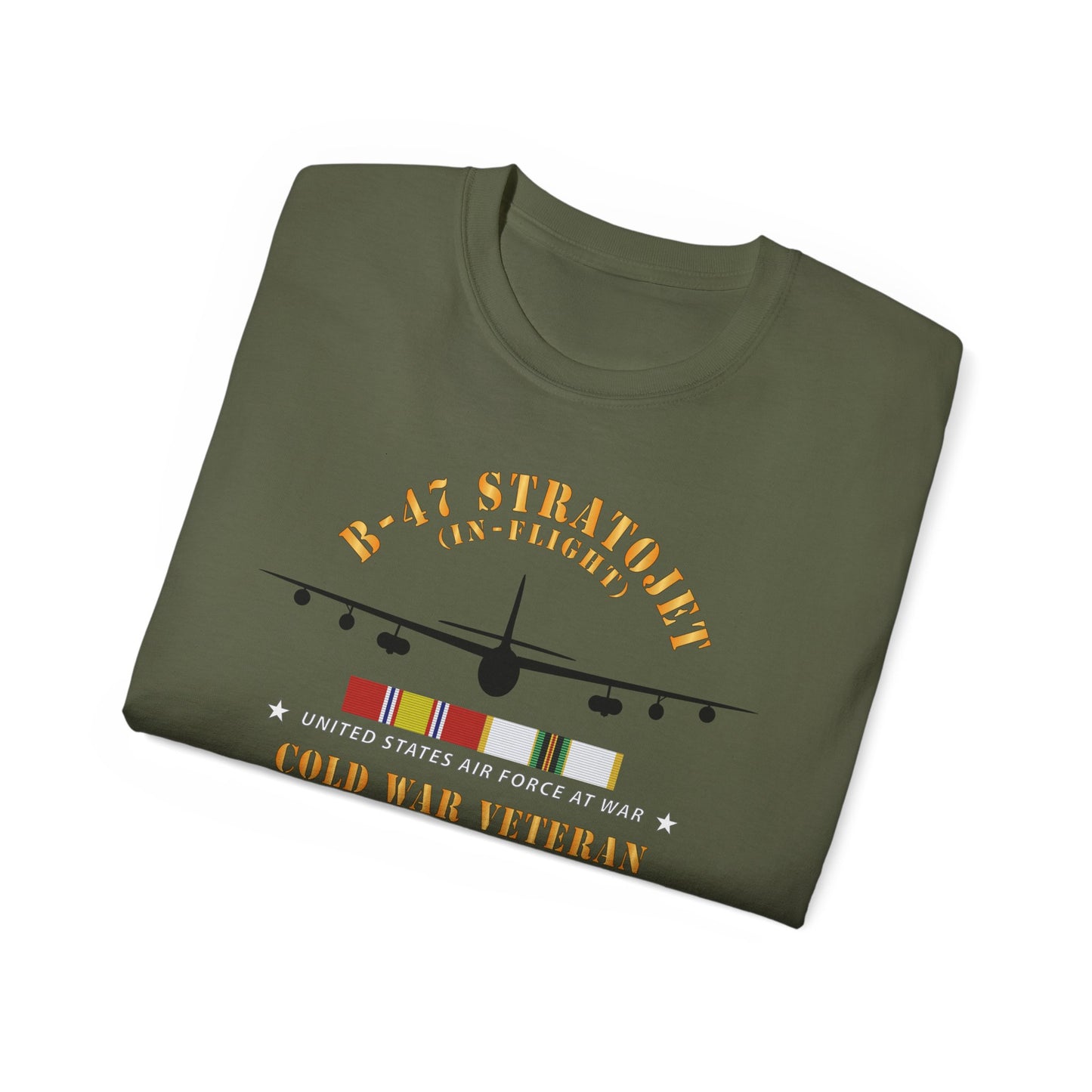 Unisex Ultra Cotton Tee - USAF - B-47 Stratojet - In Flt - Silhouette - Cold War Veteran X 300