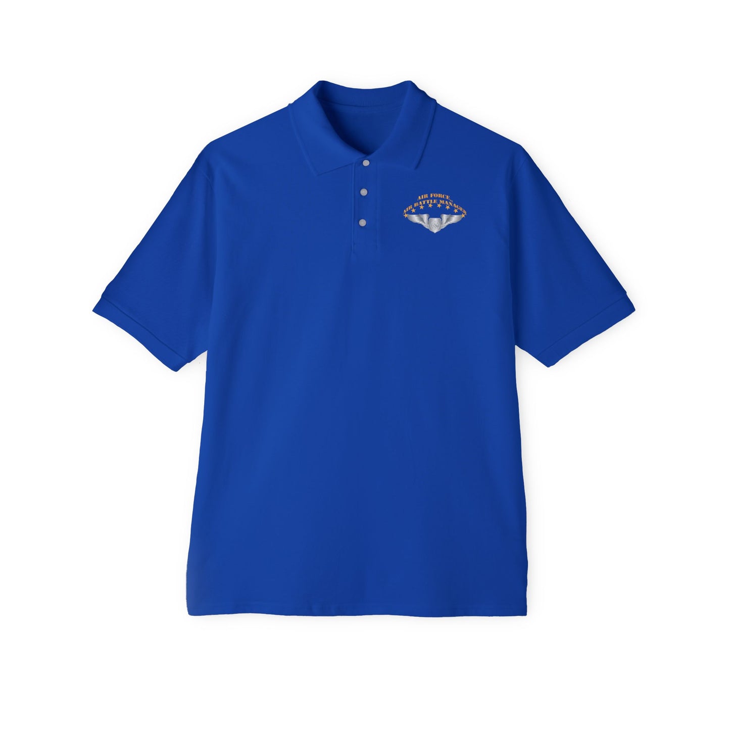 Men's Piqué Polo - USAF - Air Battle Manager - Basic Wings X 300