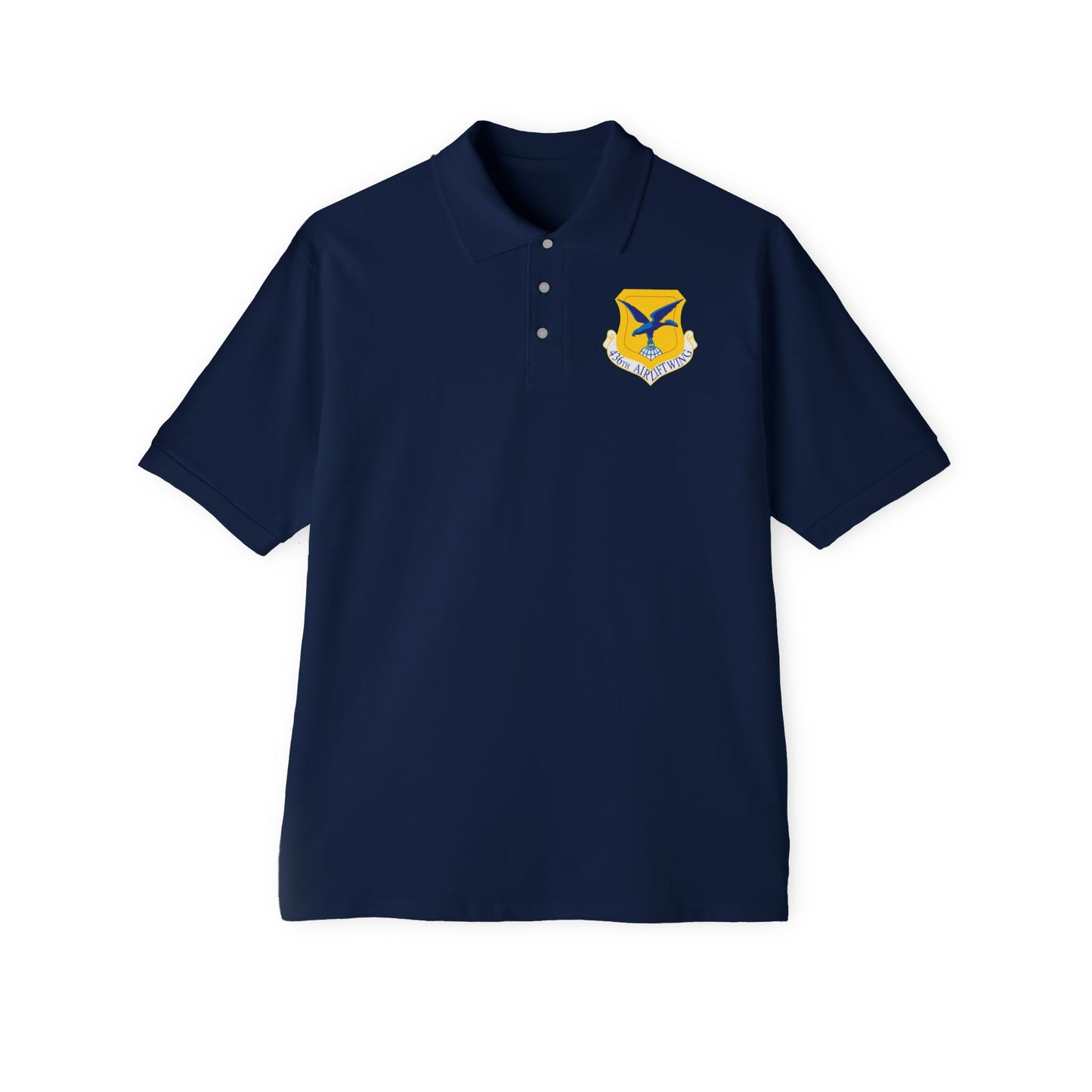Men's Piqué Polo - USAF - 436th Airlift Wing wo Txt X 300