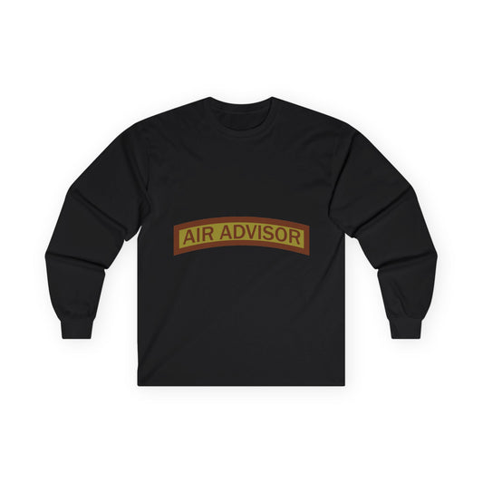 Unisex Ultra Cotton Long Sleeve Tee - USAF - Air Advisor Tab