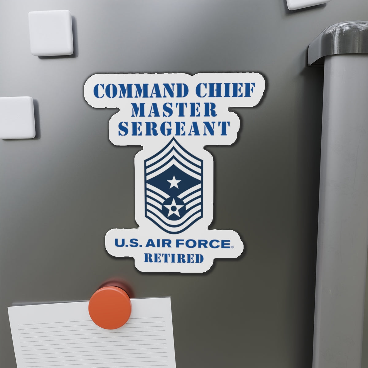 Die-Cut Magnet - USAF - Command Chief Master Sergeant (E9c) - 2020 - Retired
