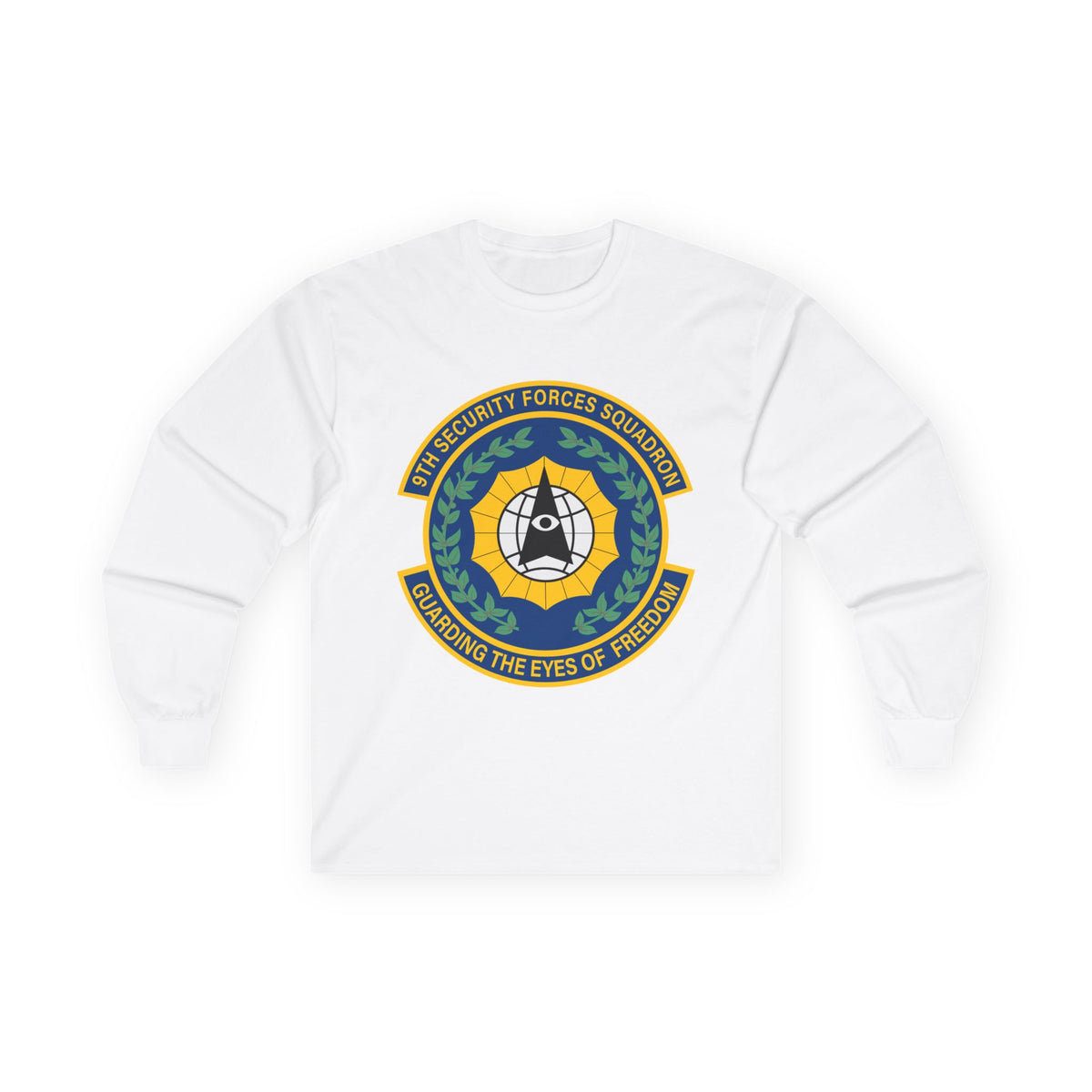 Unisex Ultra Cotton Long Sleeve Tee - USAF - 9th Security Forces Squadron wo txt X 300