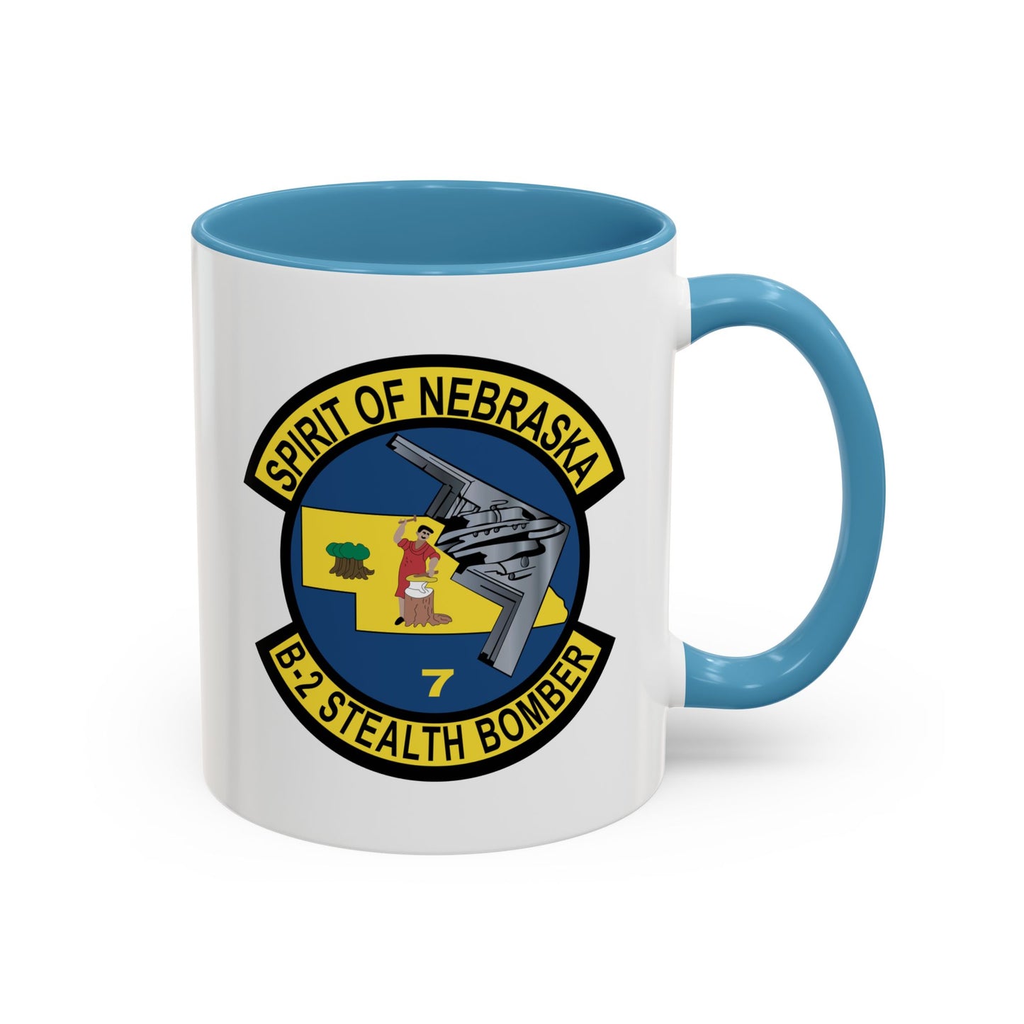 Accent Coffee Mug (11oz & 15oz) - USAF - B2 - Spirit of Nebraska - Stealth Bomber wo txt X 300