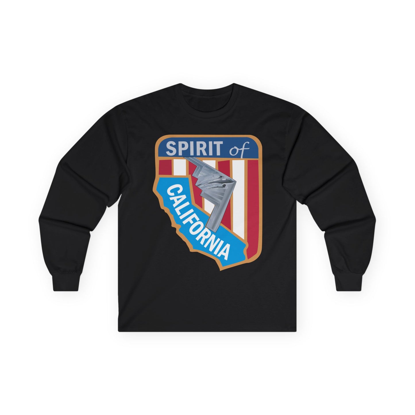 Unisex Ultra Cotton Long Sleeve Tee - USAF - B2 - Spirit of California - Stealth Bomber wo txt X 300