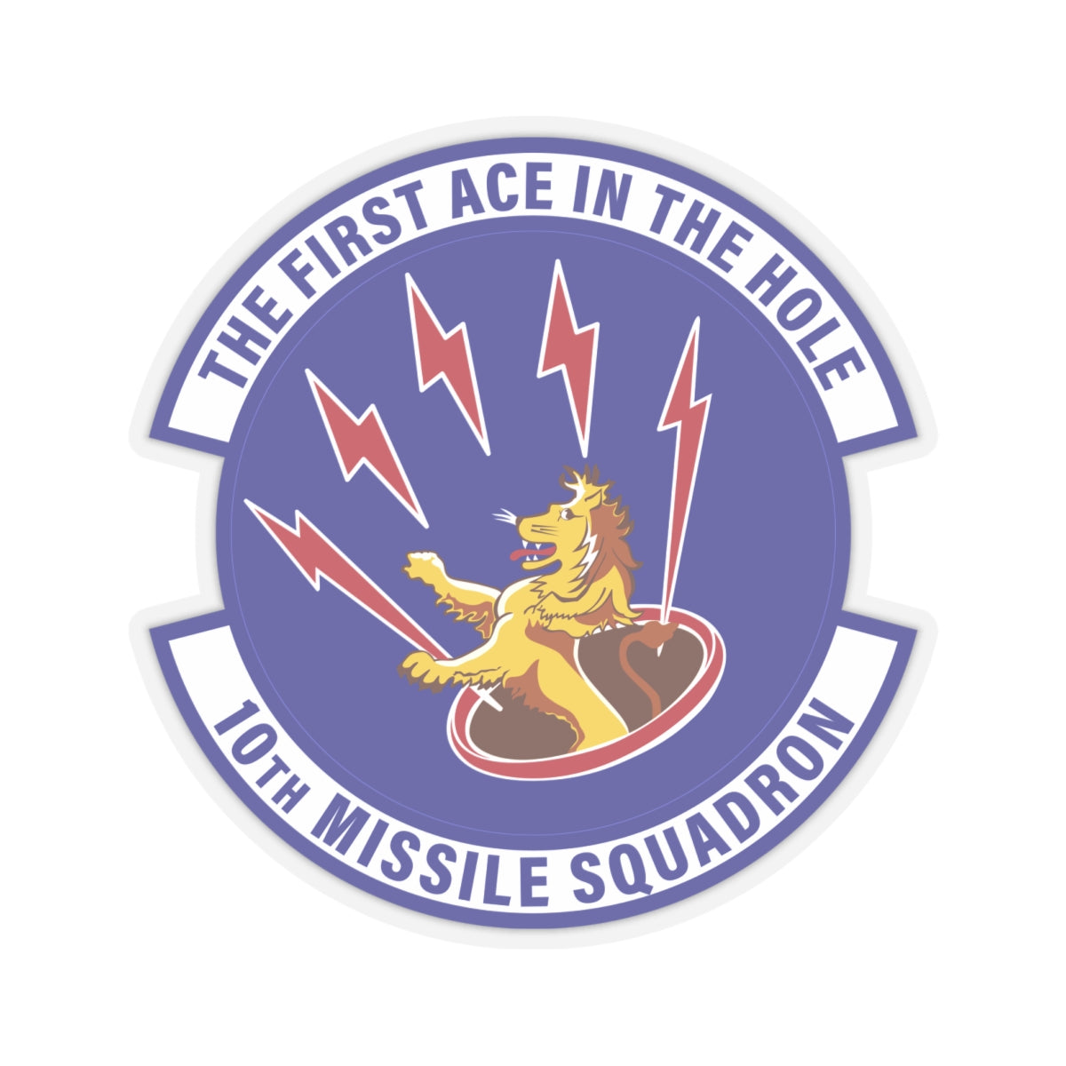 Kiss-Cut Stickers - USAF - 10th Missile Squadron wo txt