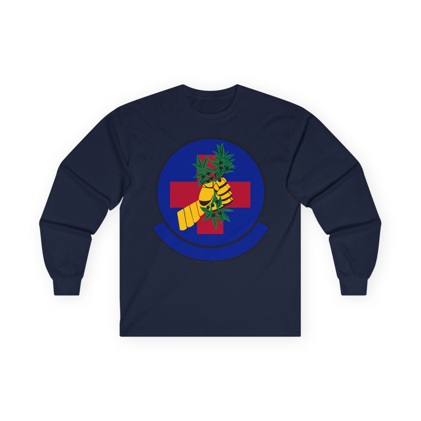 Unisex Ultra Cotton Long Sleeve Tee - USAF - 2nd Healthcare Operations Squadron wo txt