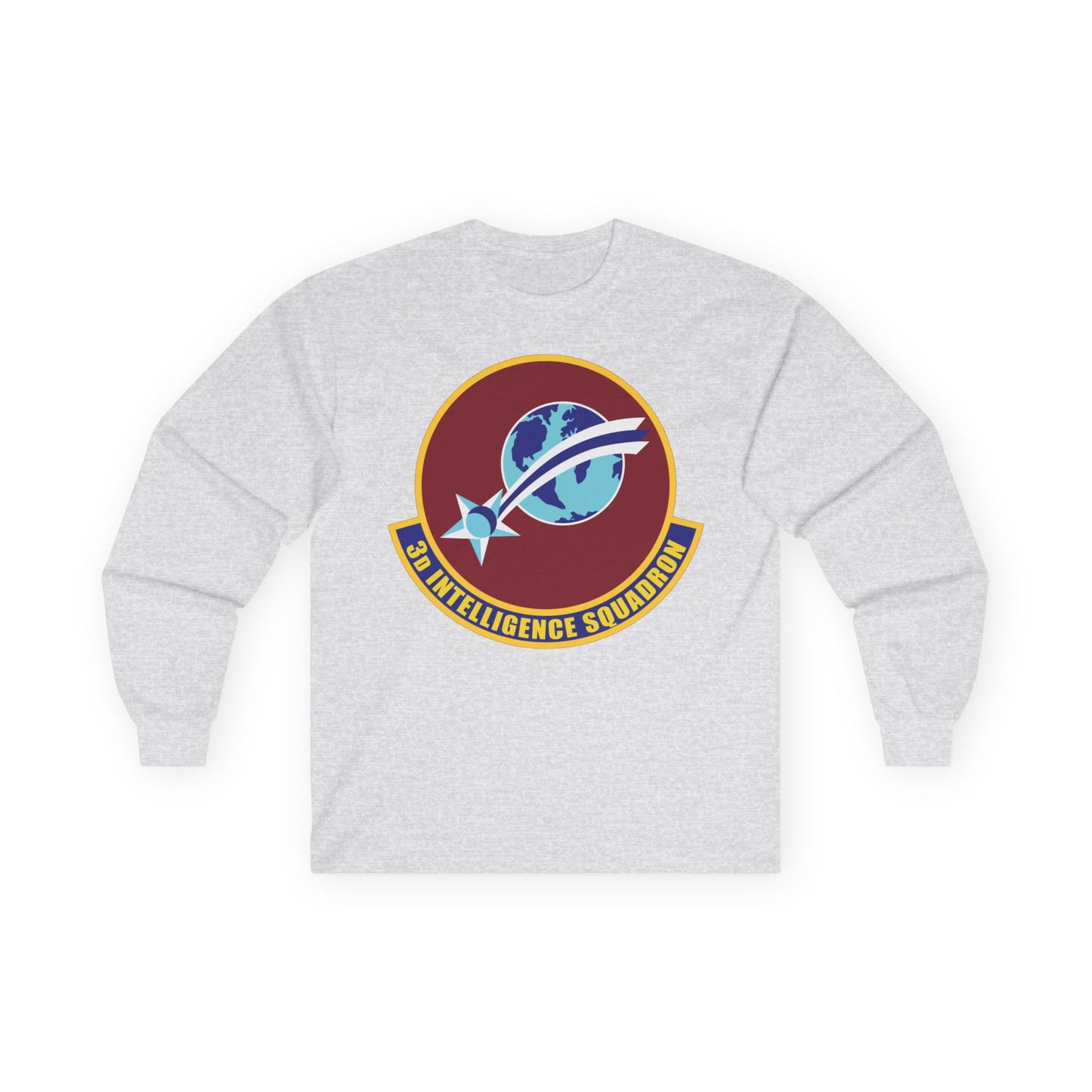 Unisex Ultra Cotton Long Sleeve Tee - USAF - 3rd Intelligence Squadron wo txt