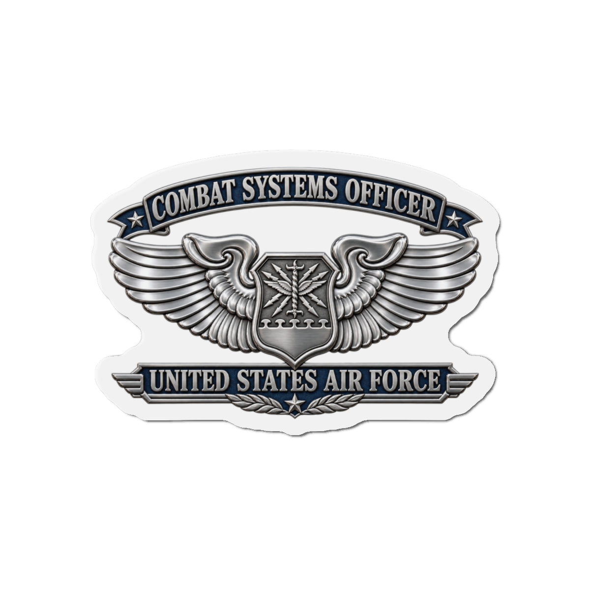 Die-Cut Magnet - USAF - Combat Systems Officer Badge - United States Air Force - 3D - Enhanced