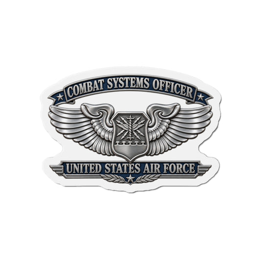 Die-Cut Magnet - USAF - Combat Systems Officer Badge - United States Air Force - 3D - Enhanced