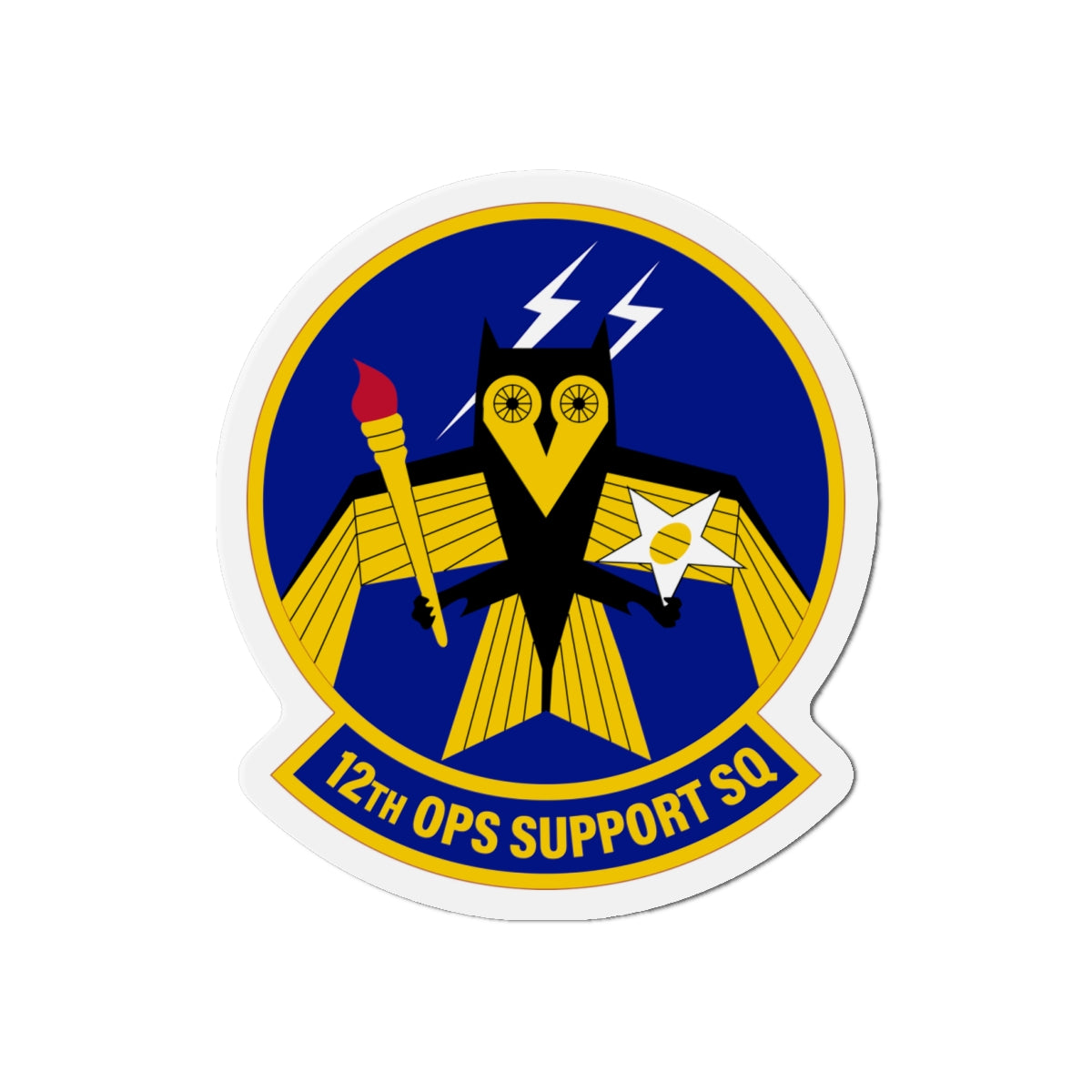 Die-Cut Magnet - USAF - 12th Operations Support Squadron wo txt