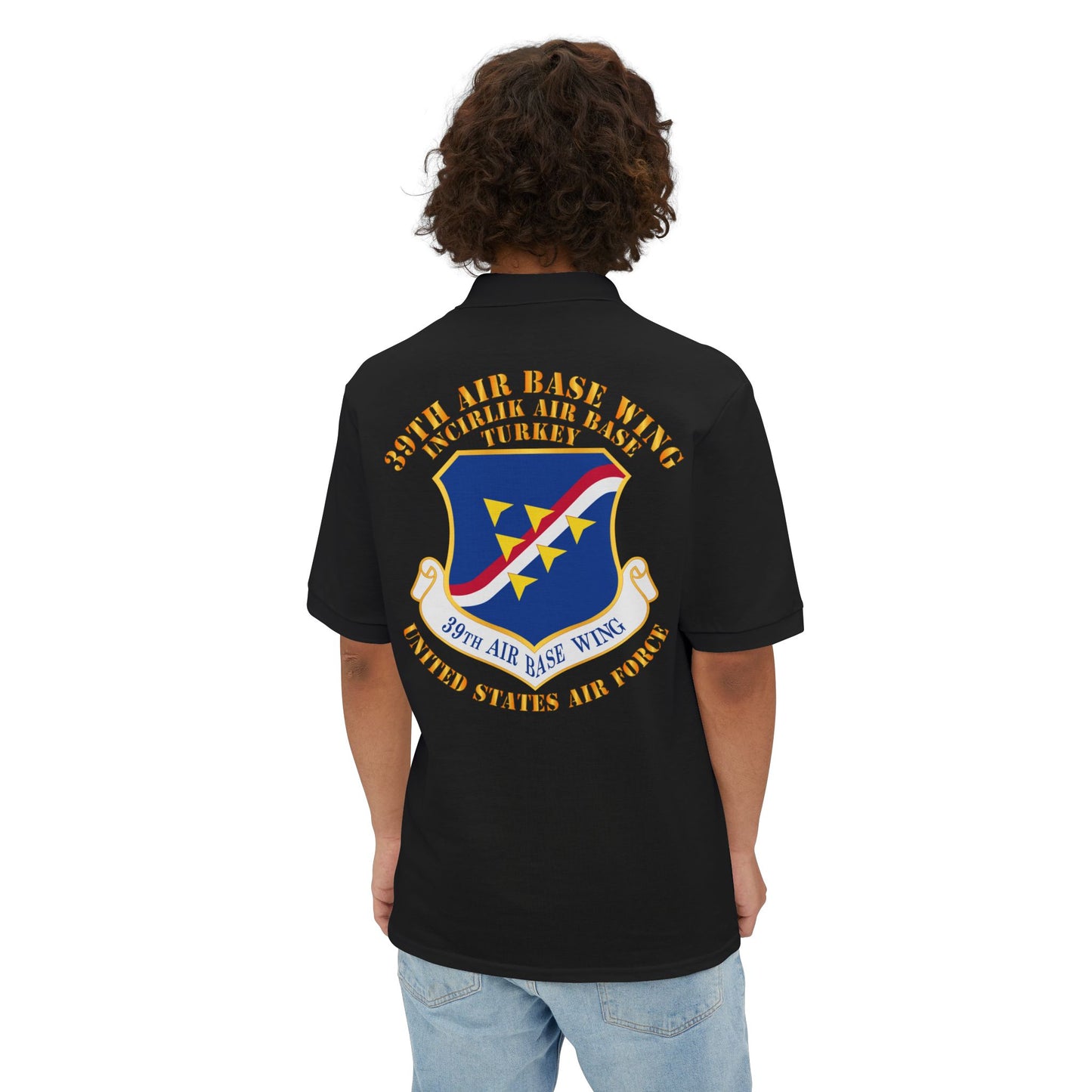 Men's Piqué Polo - USAF - 39th Airbase Wing - 3rd AF - Incirlik Air Base - Turkey