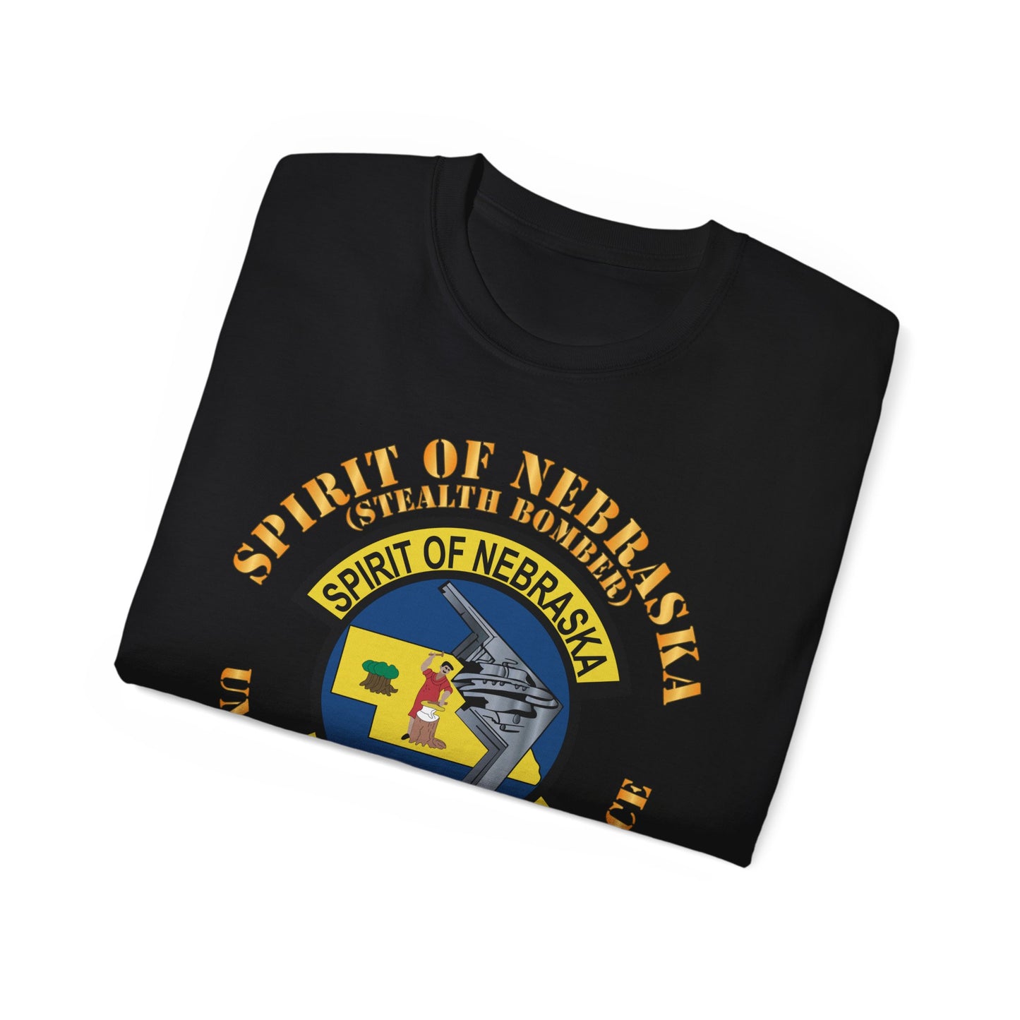 Unisex Ultra Cotton Tee - USAF - B2 - Spirit of Nebraska - Stealth Bomber X 300