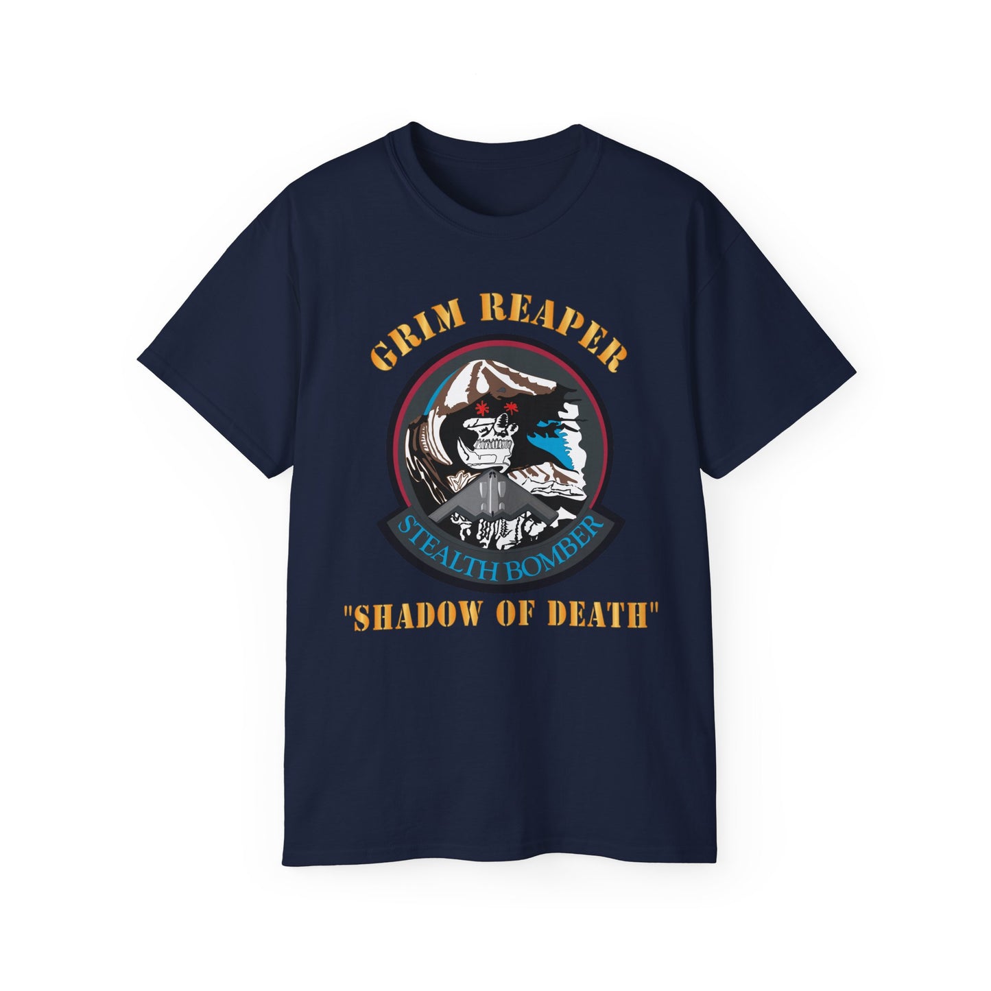Unisex Ultra Cotton Tee - USAF - B2 - Grim Reaper - Stealth Bomber X 300