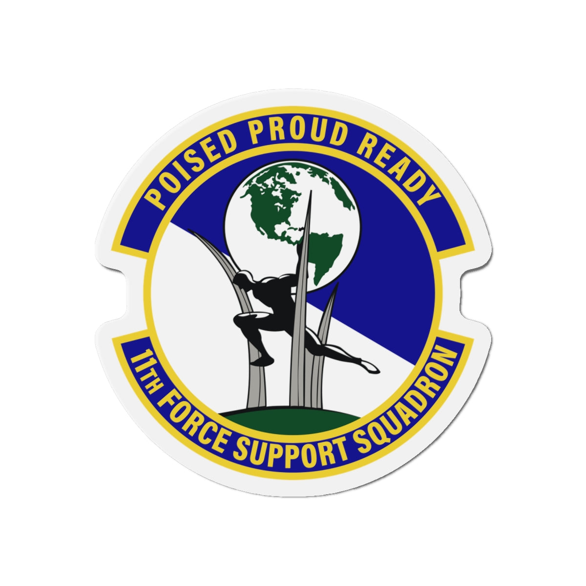 Die-Cut Magnet - USAF - 11th Force Support Squadron wo txt