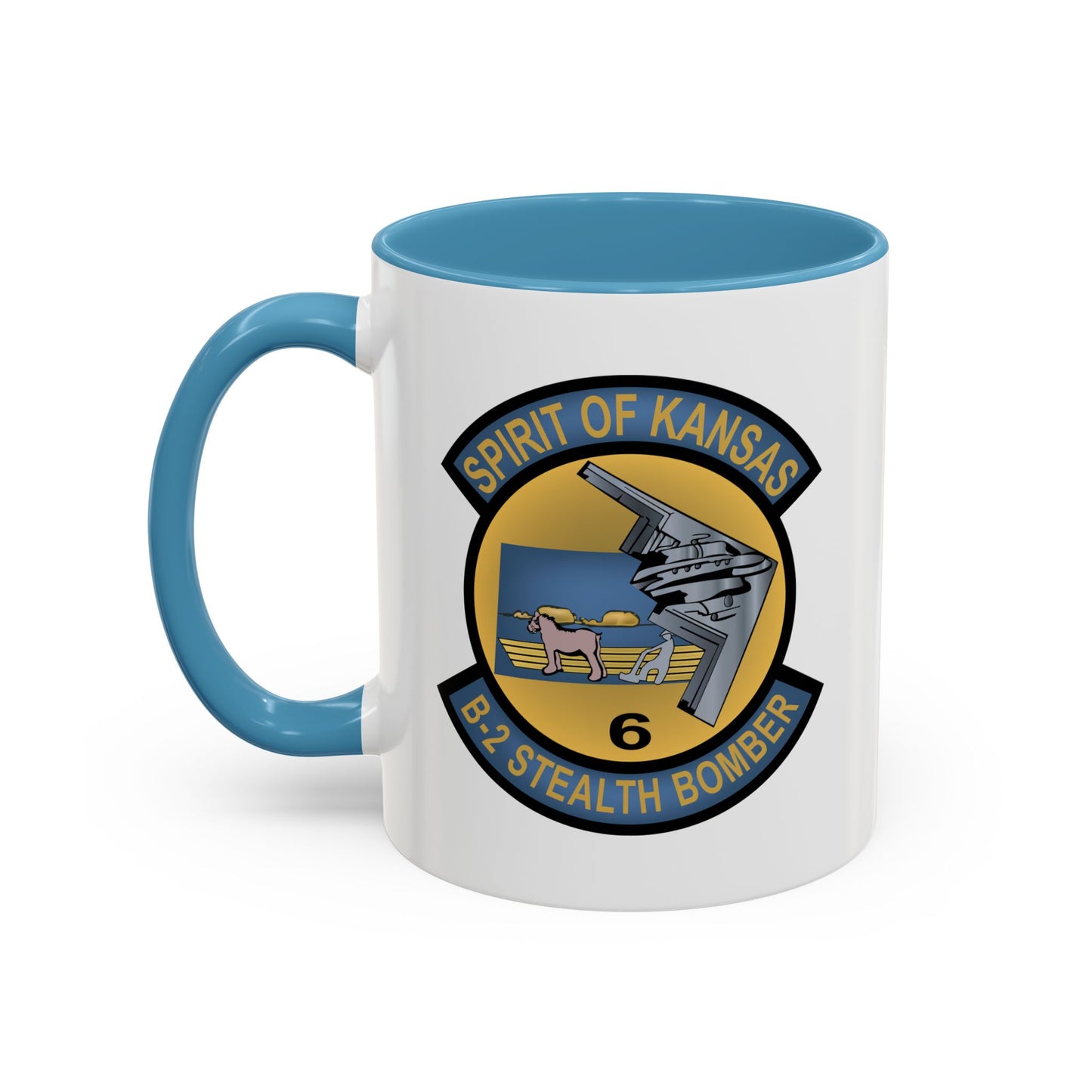 Accent Coffee Mug (11oz & 15oz) - USAF - B2 - Spirit of Kansas - Stealth Bomber wo txt X 300