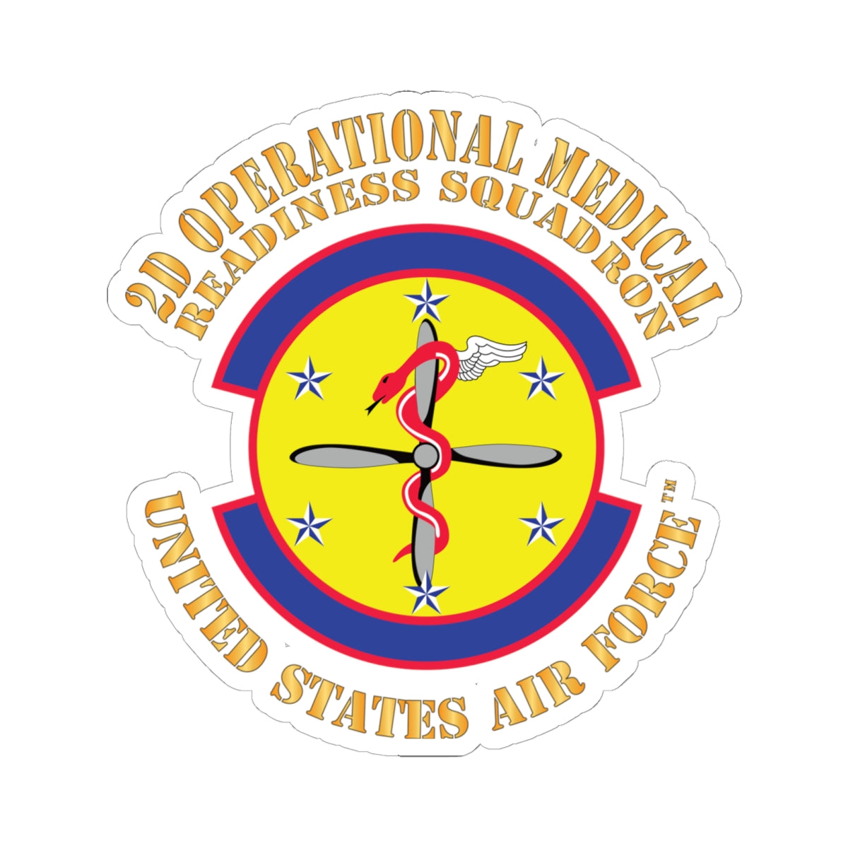 Kiss-Cut Stickers - USAF - 2d Operational Medical Readiness Sq