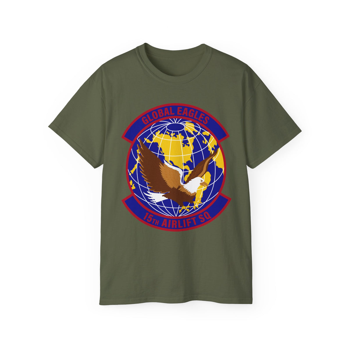 Unisex Ultra Cotton Tee - USAF - 15th Airlift Squadron wo txt