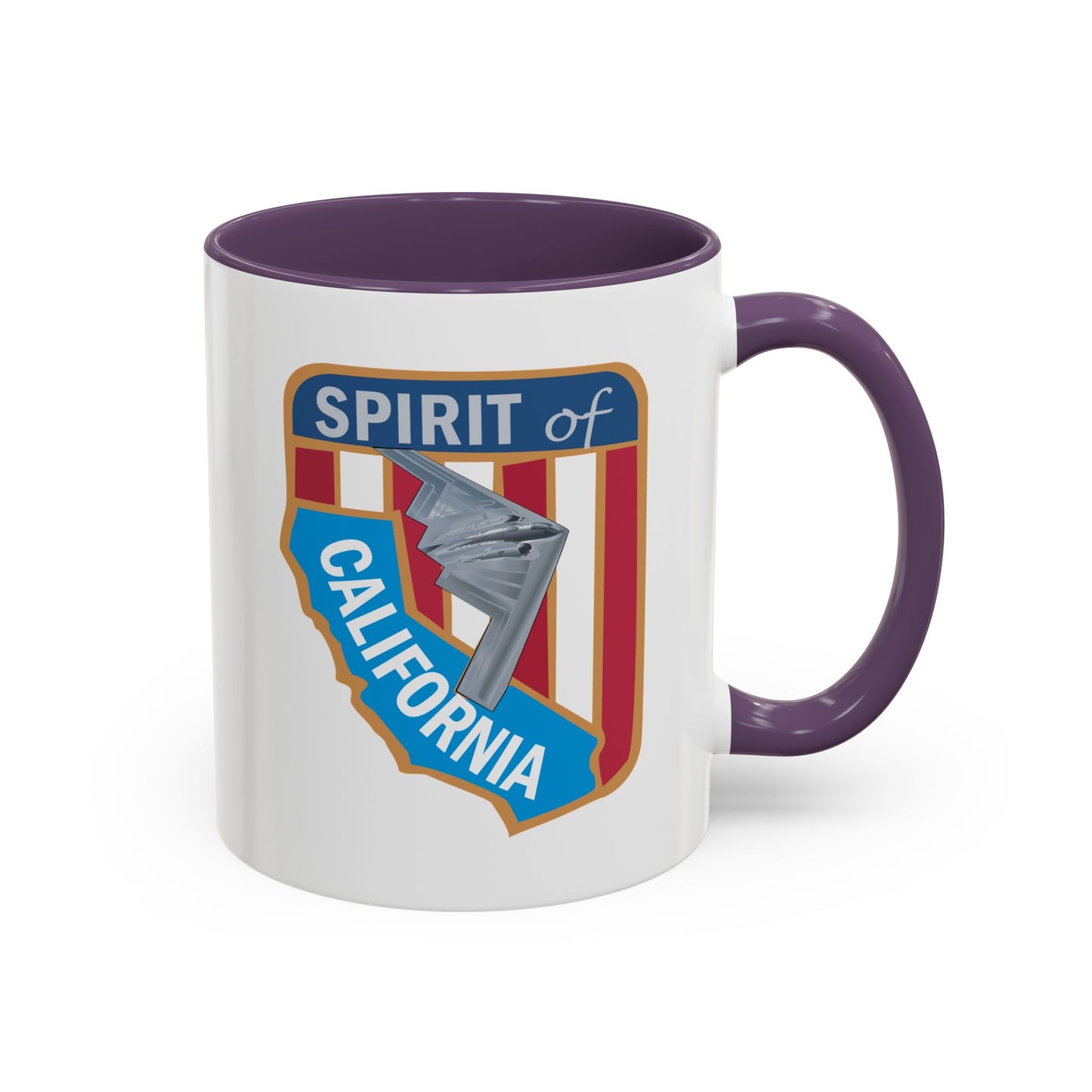 Accent Coffee Mug (11oz & 15oz) - USAF - B2 - Spirit of California - Stealth Bomber wo txt X 300