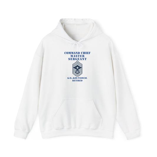 Unisex Heavy Blend Hooded Sweatshirt - USAF - Command Chief Master Sergeant (E9c) - 2020 - Retired