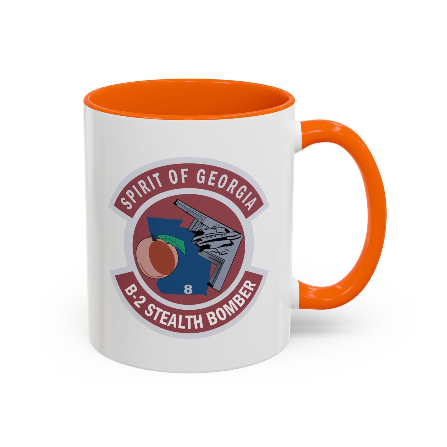 Accent Coffee Mug (11oz & 15oz) - USAF - B2 - Spirit of Georgia - Stealth Bomber wo txt X 300