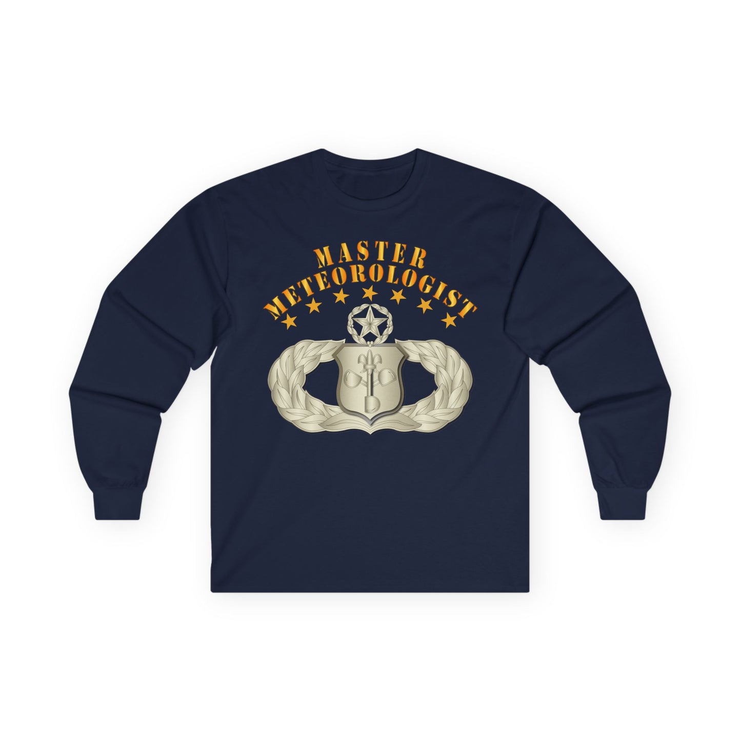 Unisex Ultra Cotton Long Sleeve Tee - USAF - Meteorologist - Master Badge wo DS
