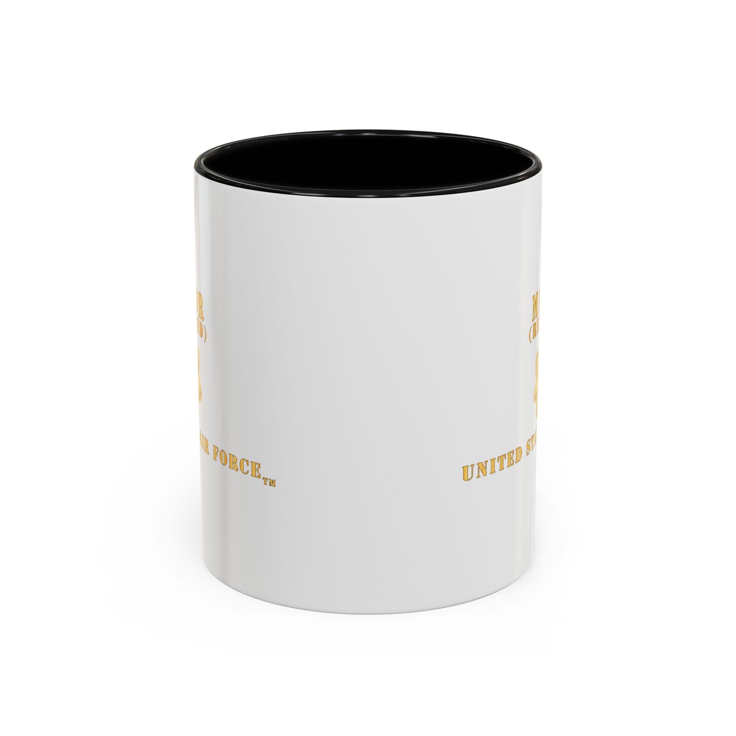 Accent Coffee Mug (11oz & 15oz) - USAF - Major - MAJ - Retired X 300