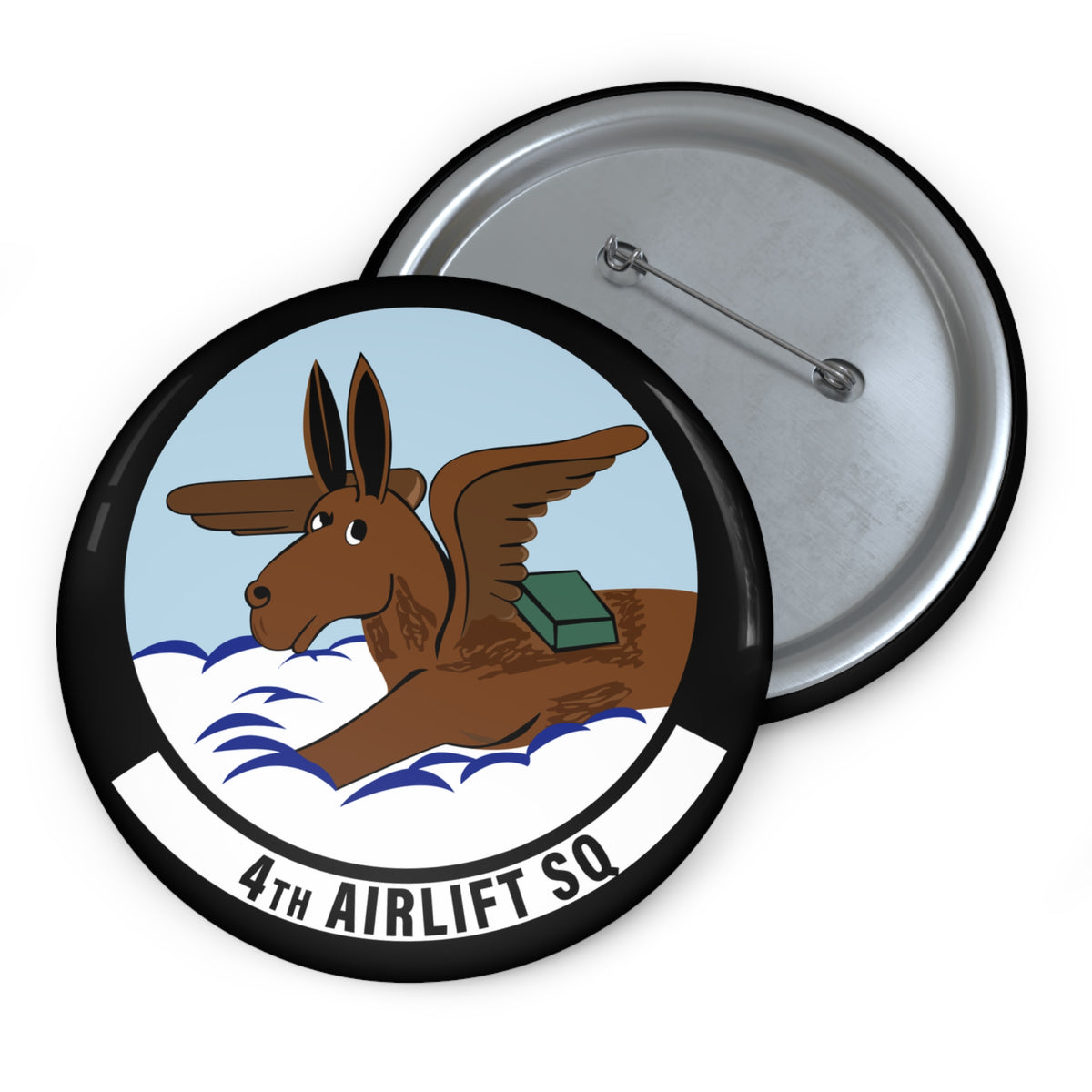 Custom Pin Button - USAF - 4th Airlift Squadron wo txt X 300