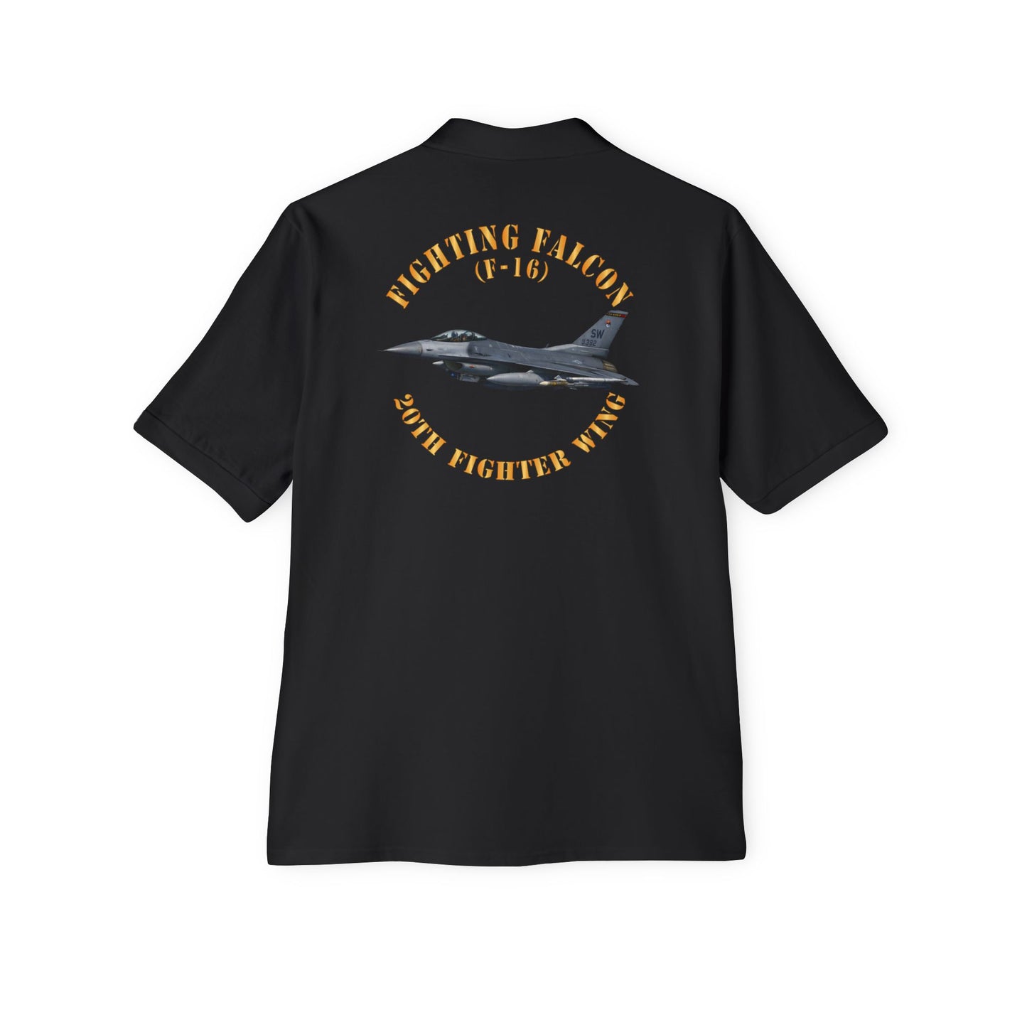 Men's Piqué Polo - USAF - F-16 Fighting Falcon - 20th Fighter Wing X 300